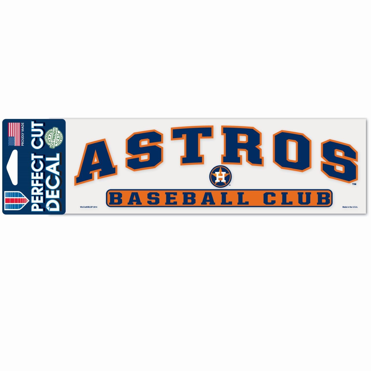 Perfect WinCraft 8x25cm Astros Cut Houston Aufkleber MLB Wanddekoobjekt