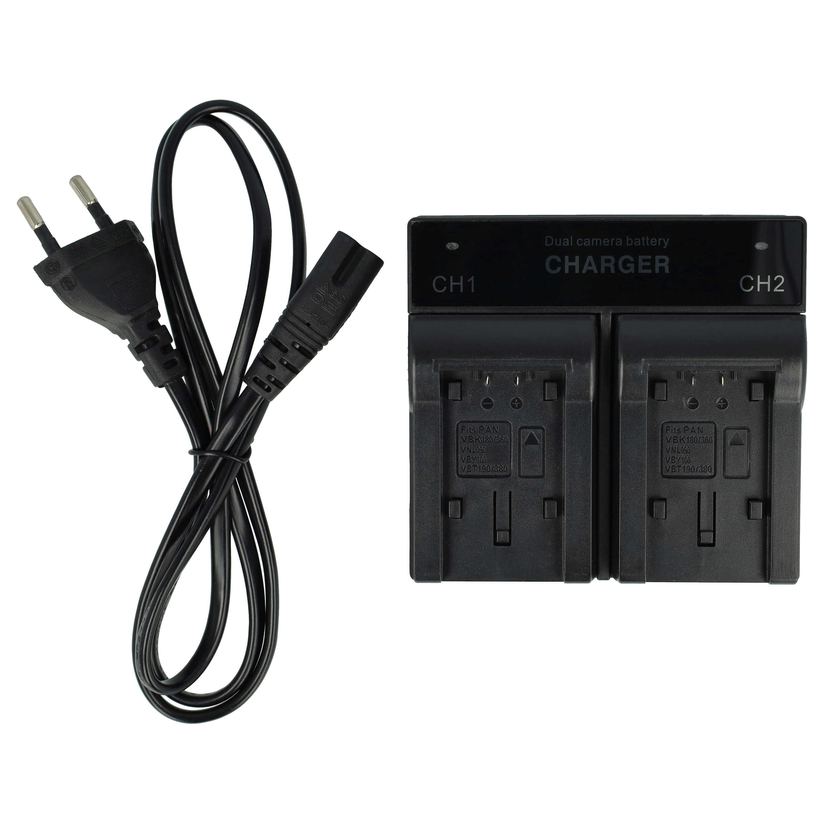passend für Panasonic VW-VBL090, VW-VBL090E, VW-VBT190, VW-VBL090EK Kamera-Ladegerät