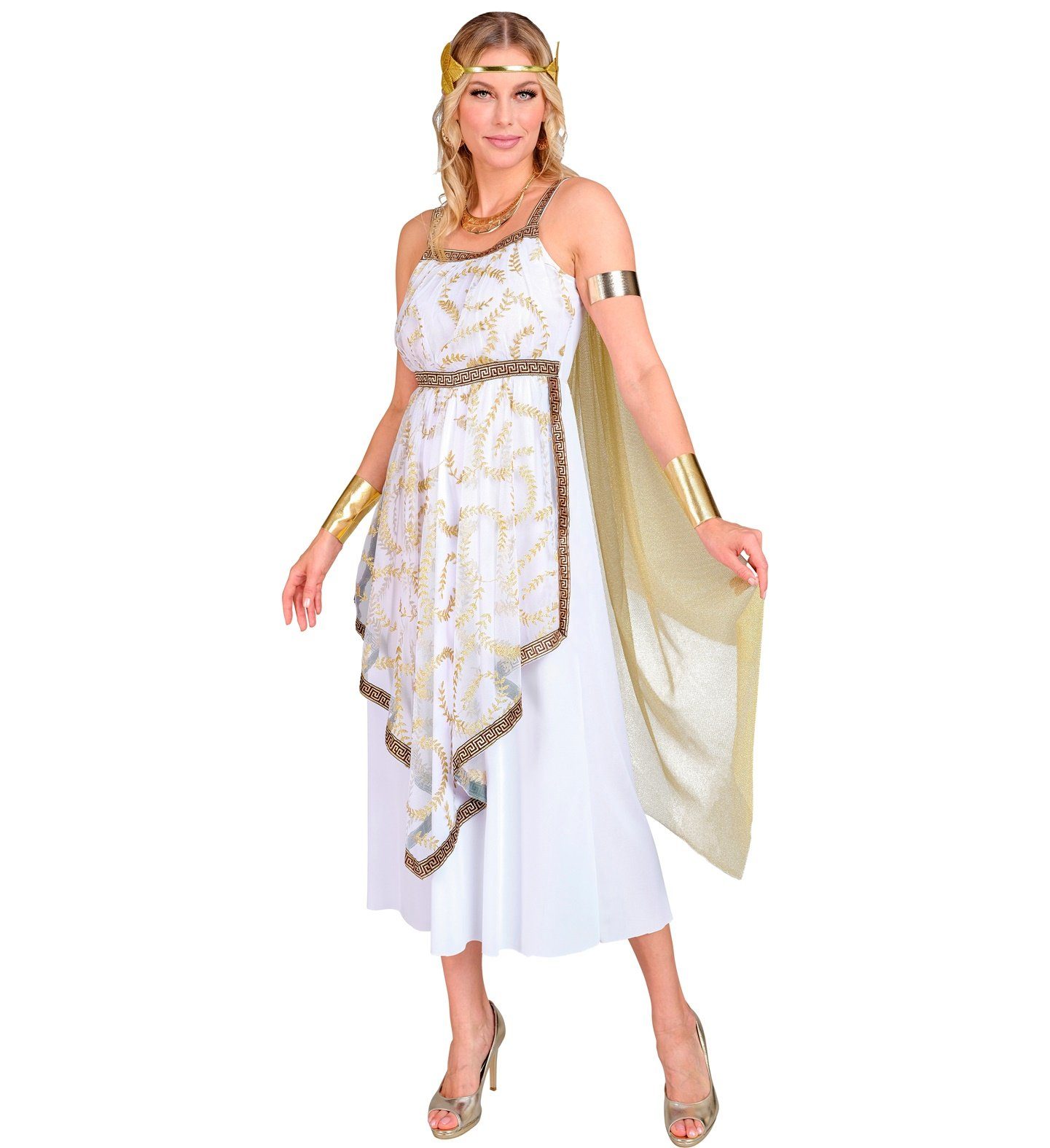 Widmann S.r.l. Kostüm 'Griechische Göttin' Kostüm für Damen 3-tlg., Wei