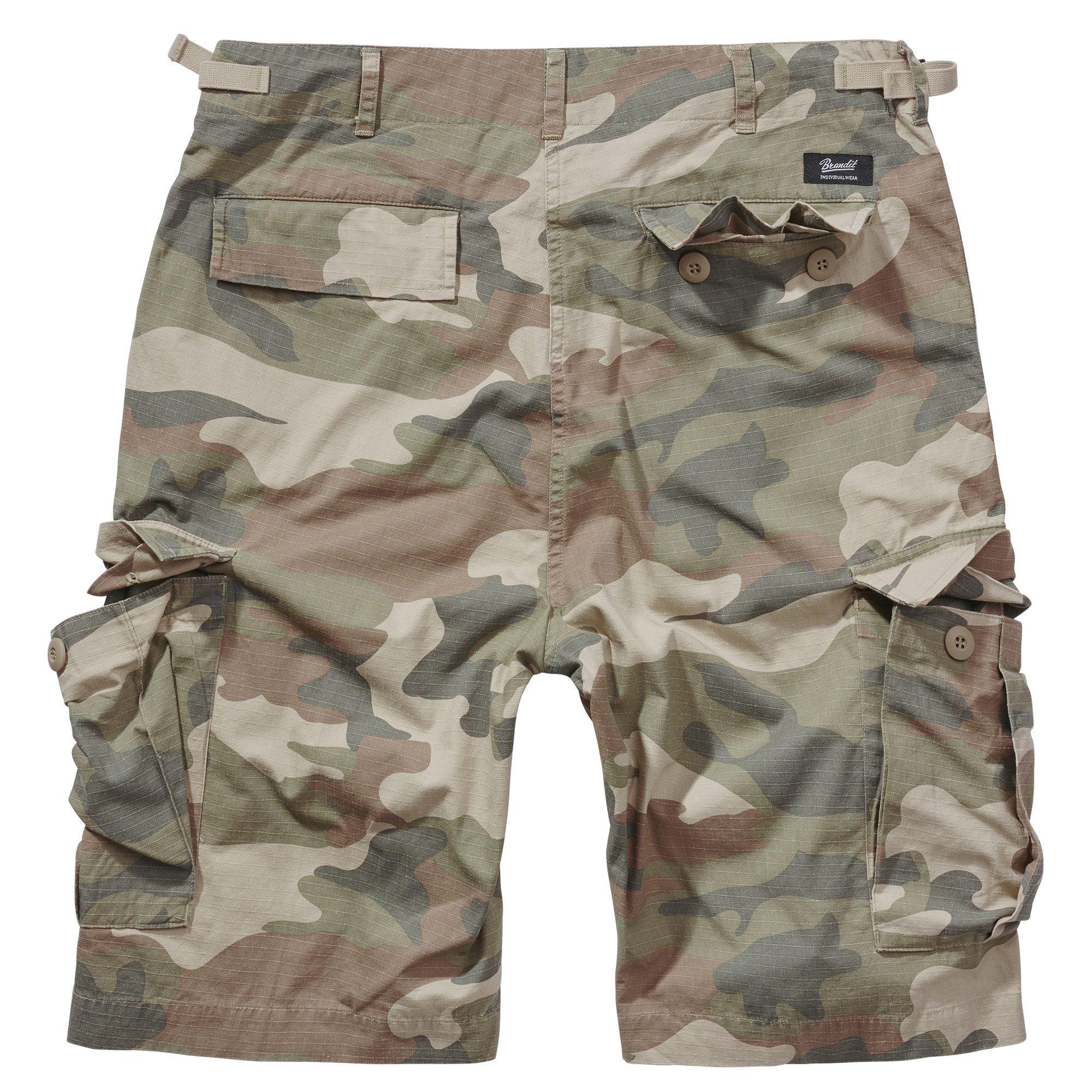Brandit Cargoshorts Cargo Shorts kurze Hose Ripstop Army mit UD Bandana günstig online kaufen