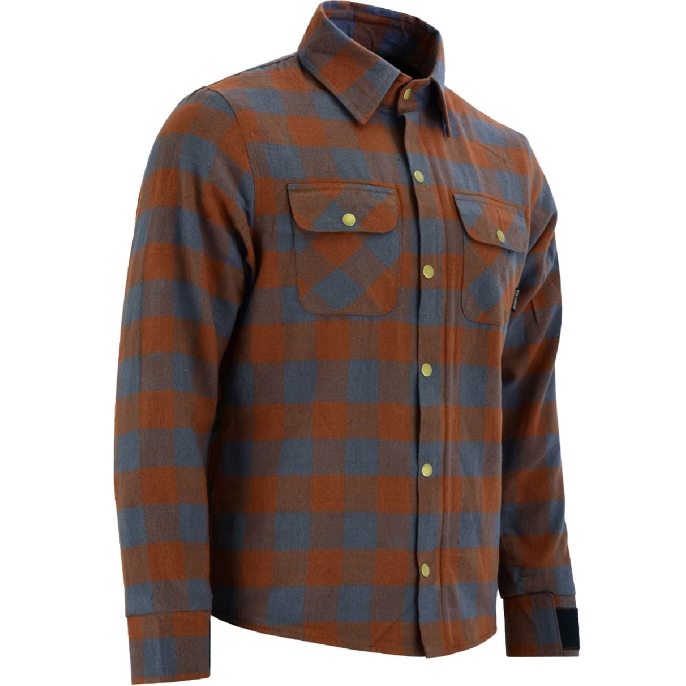 BULLDT Motorradjacke BLD1201 (mit 4 CE-Protektoren) BULLDT Herren Motorradhemd Holzfäller-Look Hemd