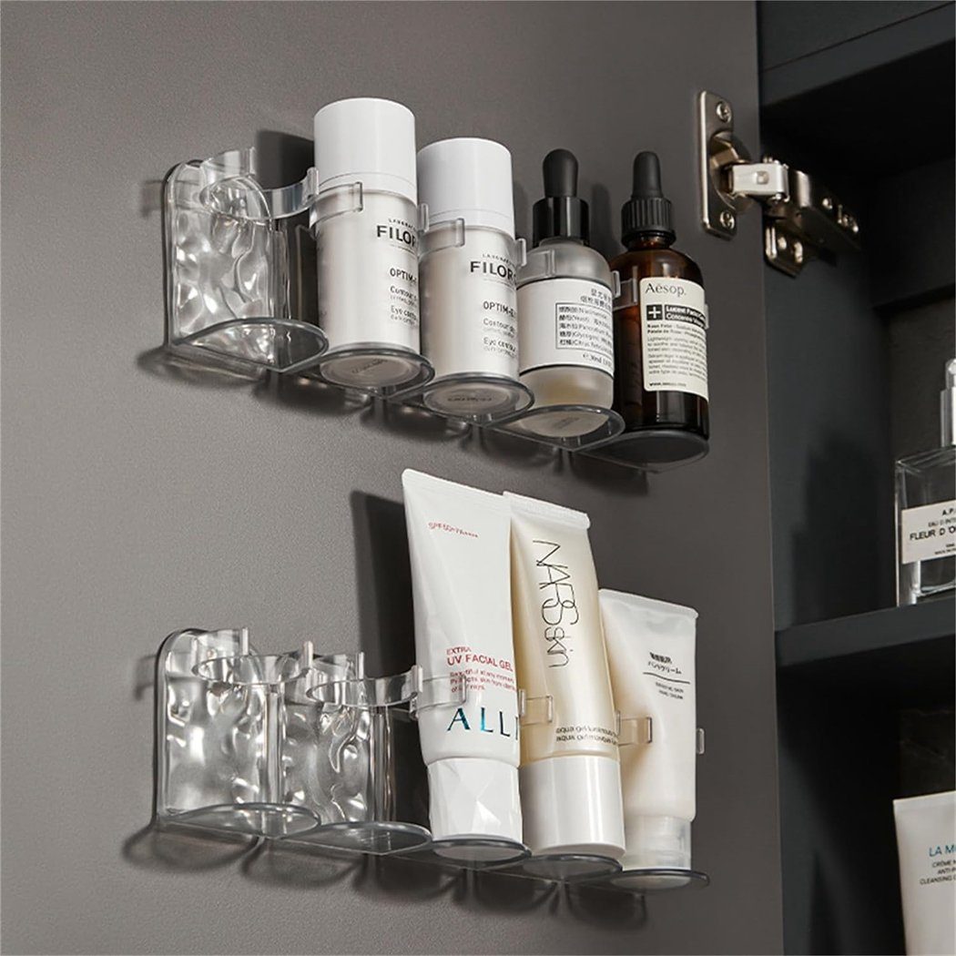 TUABUR Duschablage Badezimmerregale, für Make-up- Hautpflegeprodukte und Kleiderbügel