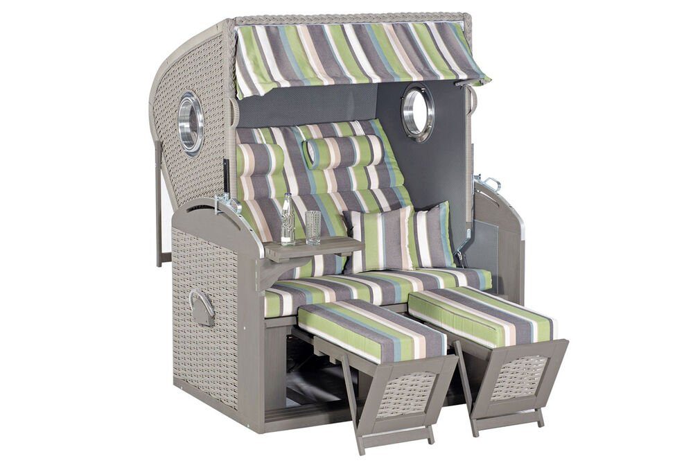 Strandkorb Rustikal 305 Z Bullauge Comfort XL