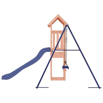 vidaXL Spielhaus Spielturm mit Rutsche und Schaukel Massivholz Douglasie