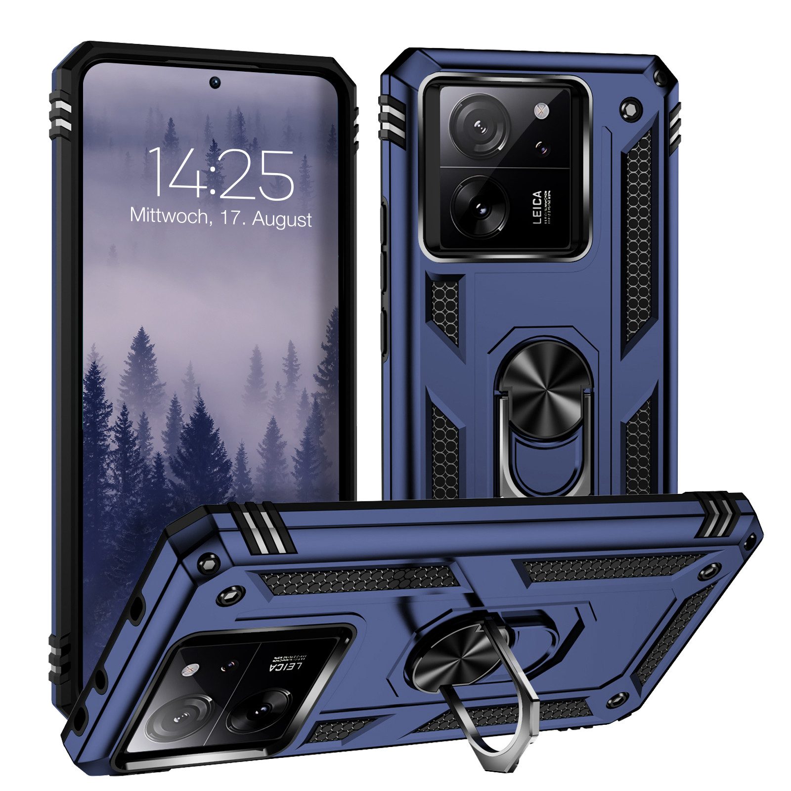 Tec-Expert Handyhülle Outdoor Cover Hülle für Xiaomi 13T / 13T Pro 6.67 Zoll, 6.67, Premium Hülle aus verstärktem Polycarbonat