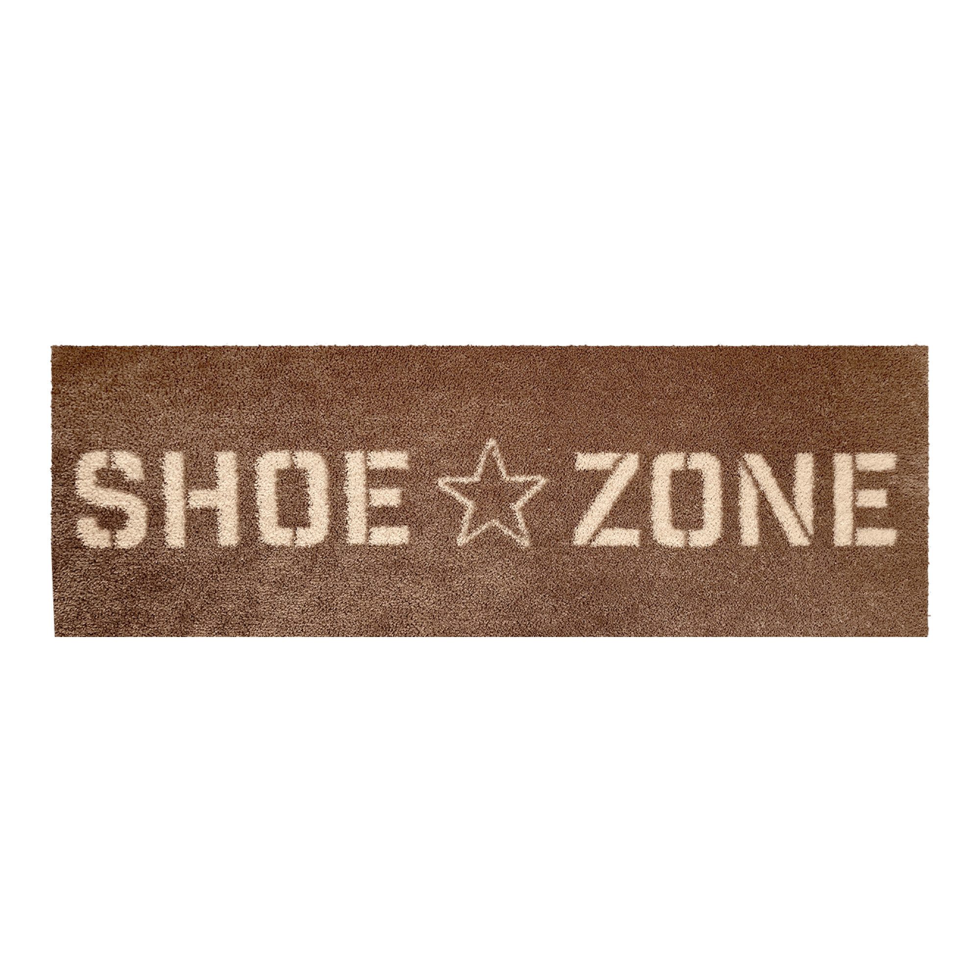 akzente Fußmatte Feel SHOEZONE, Rechteckig, Höhe: 6 mm, 35x100 cm, Polyester, Latex, rutschfest, saugfähig, Schmutzfänger