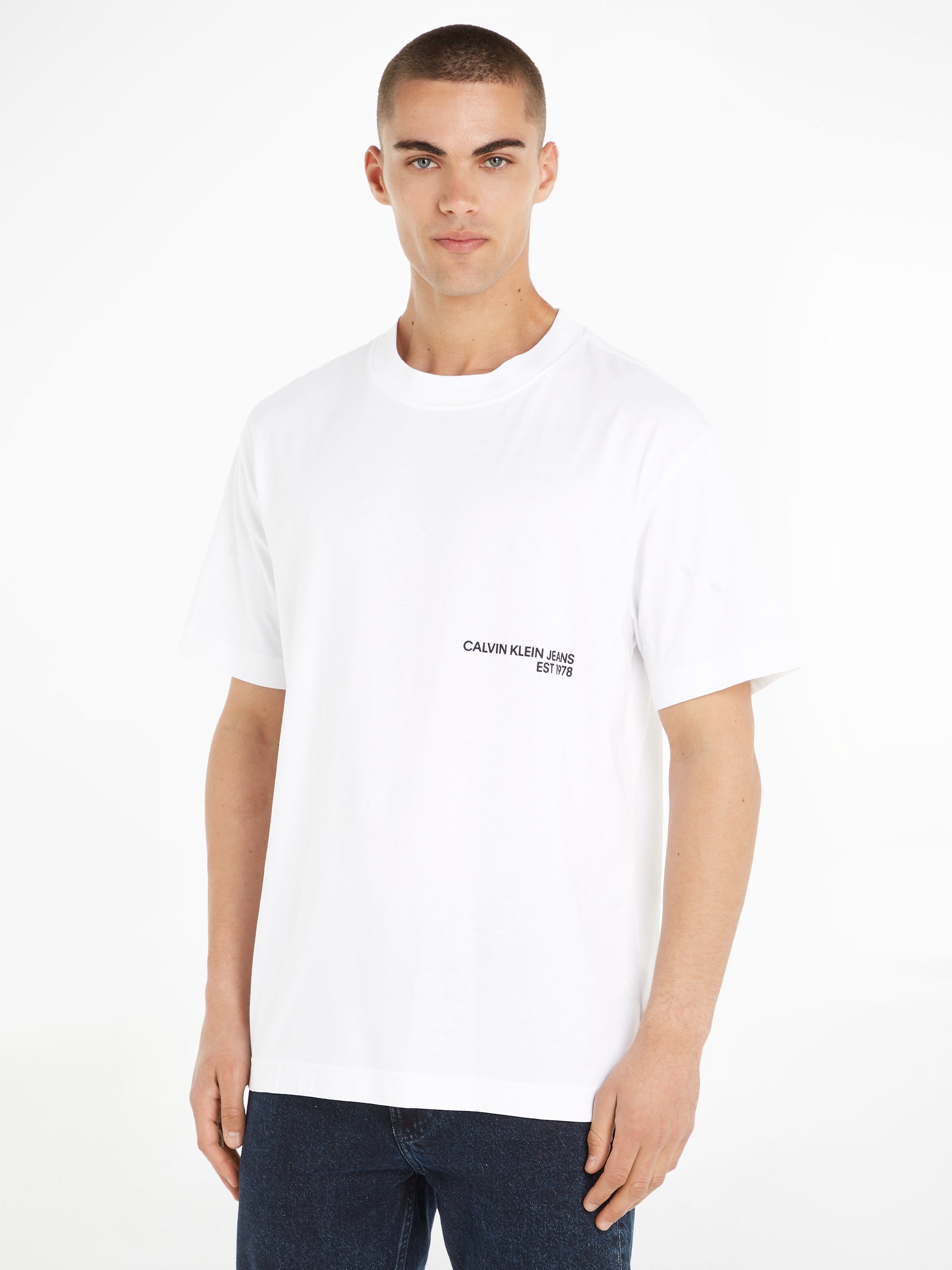 Calvin Klein Jeans T-Shirt CK SPRAY TEE Bright White