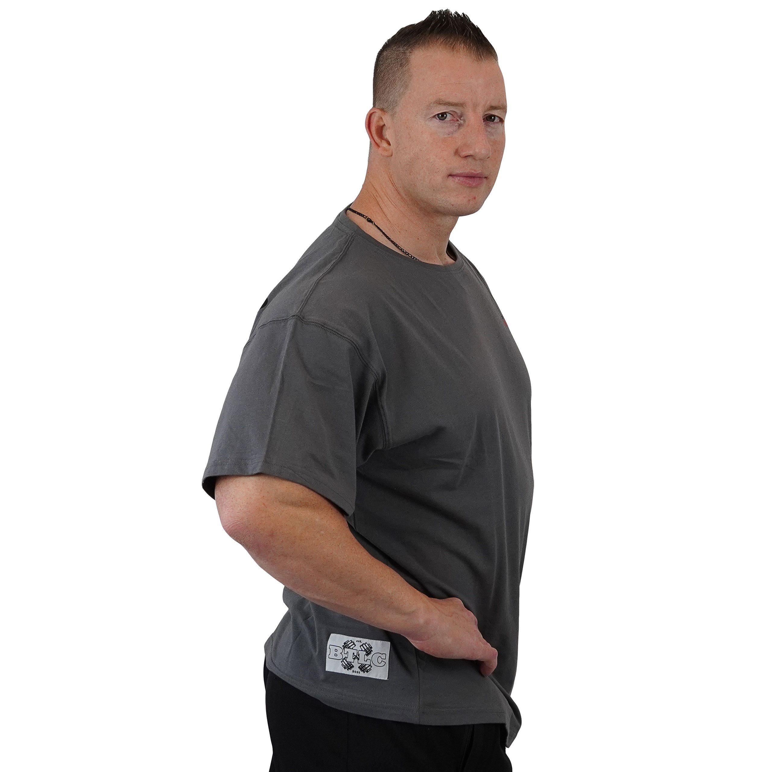 BRACHIAL THE LIFESTYLE COMPANY T-Shirt Brachial T-Shirt "Not Average" stahlgrau