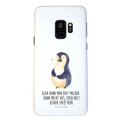 Mr. & Mrs. Panda Handyhülle Pinguin Diät - Weiß - Geschenk, Samsung Galaxy S9, dick, Hülle, Motiv