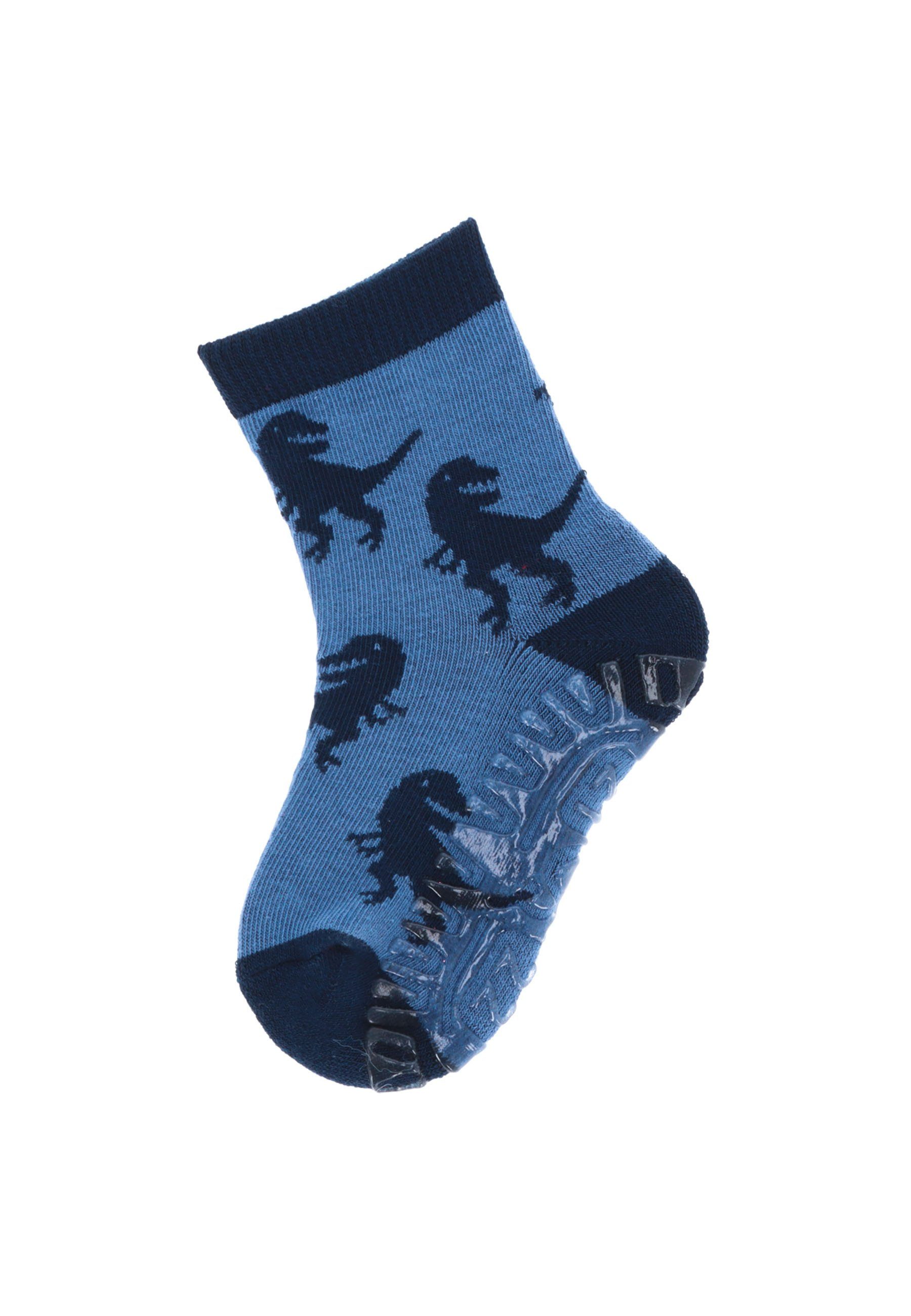 Sterntaler® ABS-Socken Fliesen Flitzer AIR 2er-Pack Mammut + Dino (2-Paar, 2er-Pack) Rutschsocken mit Noppen an der Sohle, ABS- Socken mit süßen Motiven – Bild 2 von 4