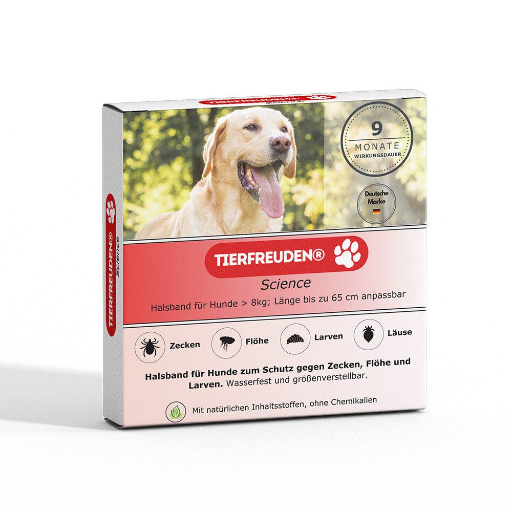 Tierfreuden Hunde-Halsband TIERFREUDEN® Halsband für große Hunde, Nachhaltiges Material, Für Hunde anpassbar