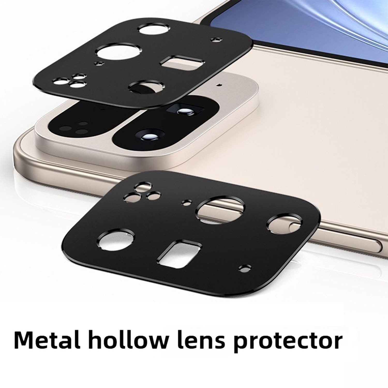 Wigento Handyhülle Für Google Pixel 10 Pro Fold Kalebol Premium Metall Kamera Linsen Ring, Aluminium Kamera-Schutzring mit Anti-Fingerprint-Beschichtung – Bild 2 von 5