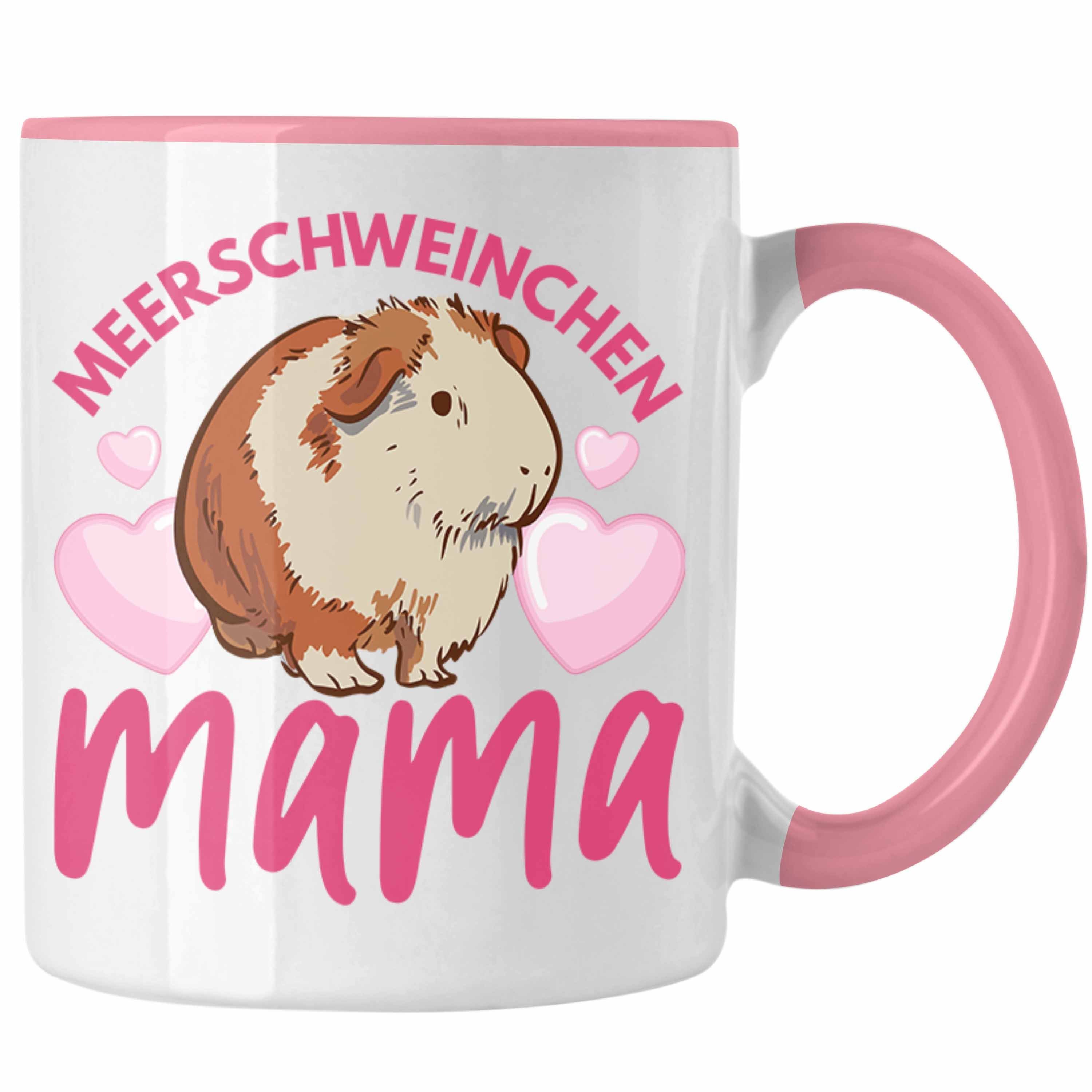 Trendation Tasse Trendation - Meerschweinchen Mama Tasse Geschenk Spruch Mädchen Muttertag Rosa