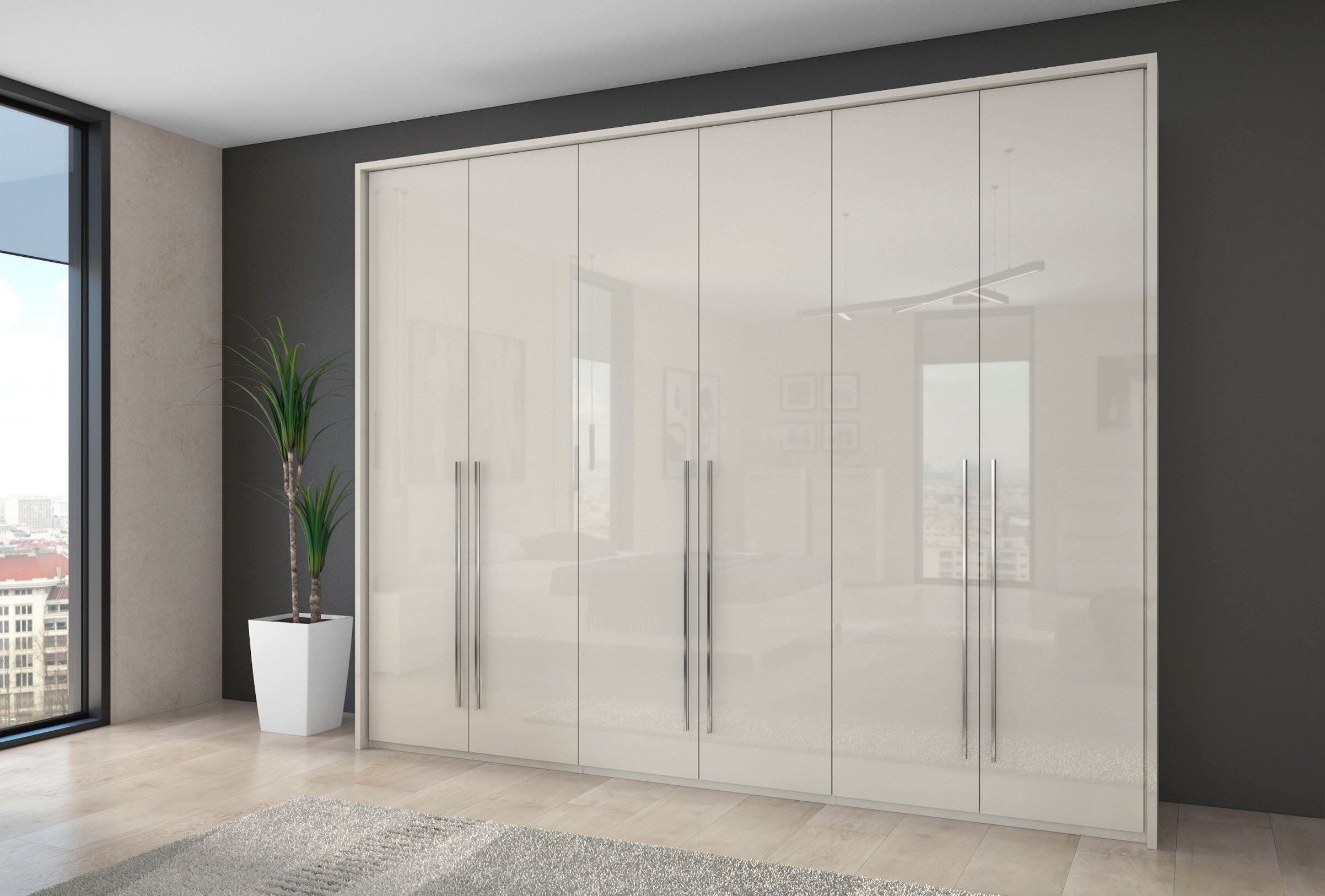 Places of Style Kleiderschrank "Piano, inklusive Rahmen und Beleuchtung, so günstig online kaufen
