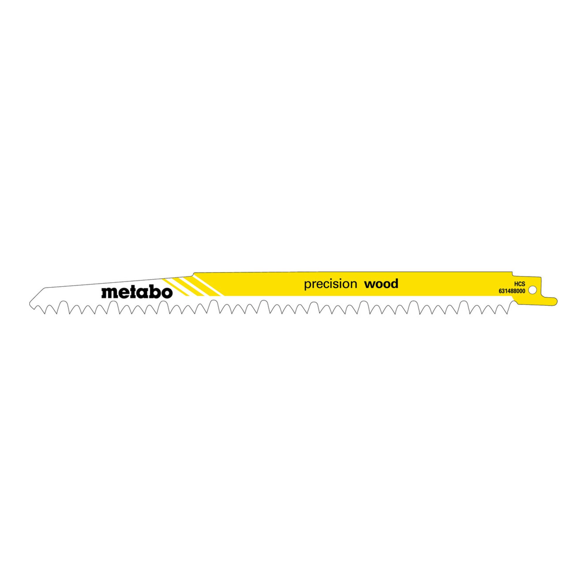 metabo Säbelsägeblatt Metabo 5 Säbelsägeblätter "precision wood" 240 x 1,5 mm, HCS, 5,0 mm/