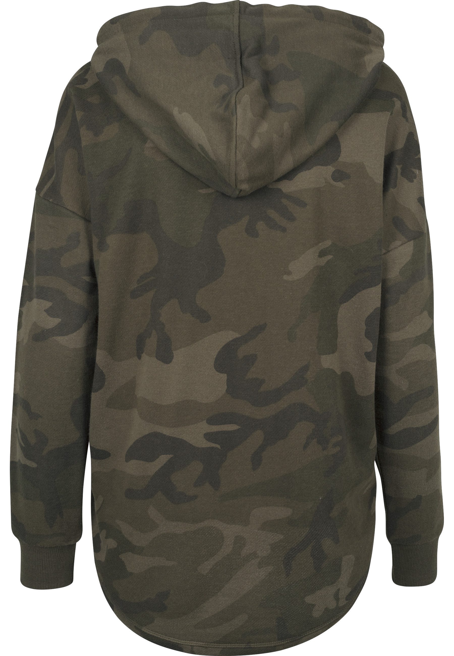 URBAN CLASSICS Sweatshirt Urban Classics Damen Ladies Oversized Camo Hoody günstig online kaufen