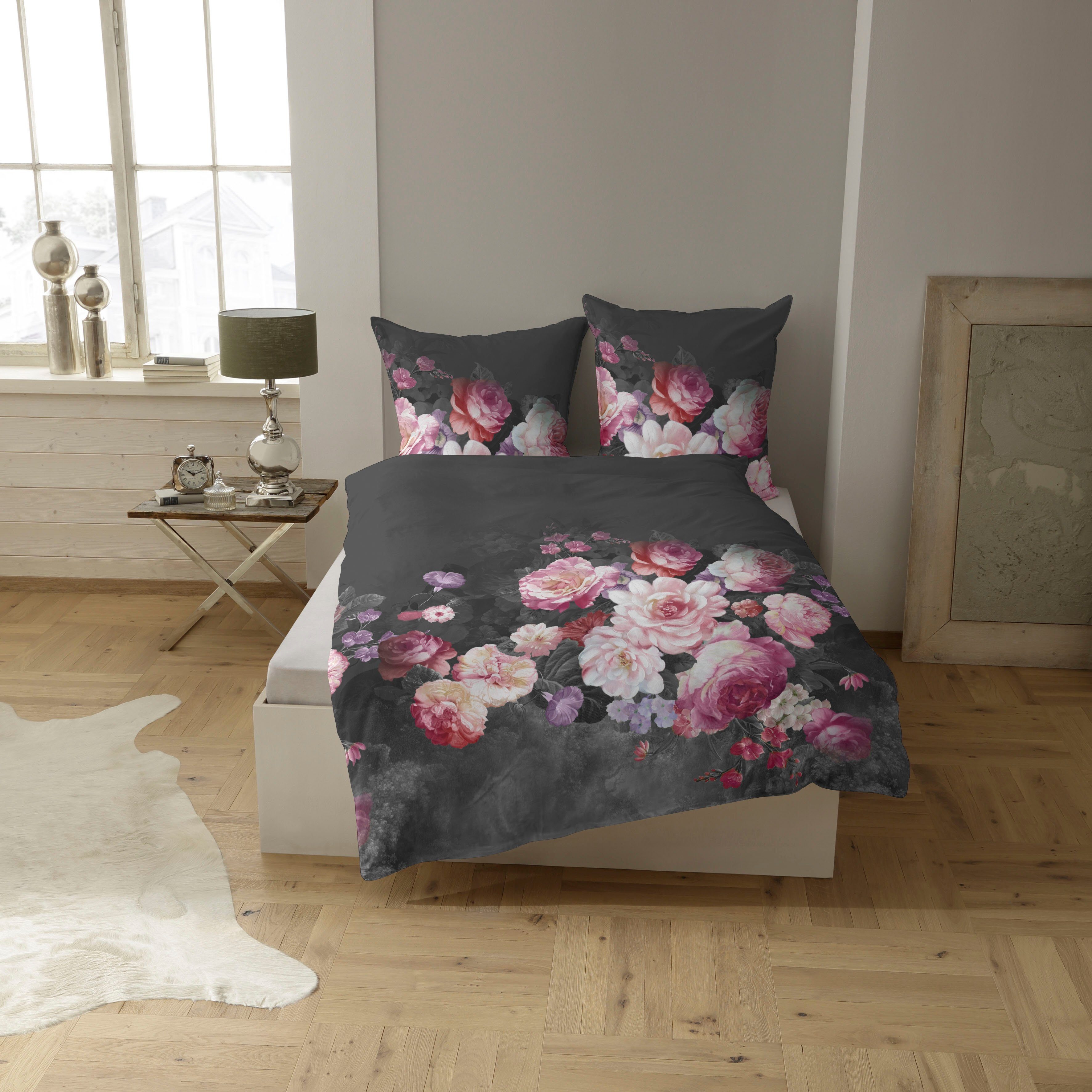 Bettwäsche »Dania«, CASATEX, mit aufwendigen Blumendruck-HomeTrends