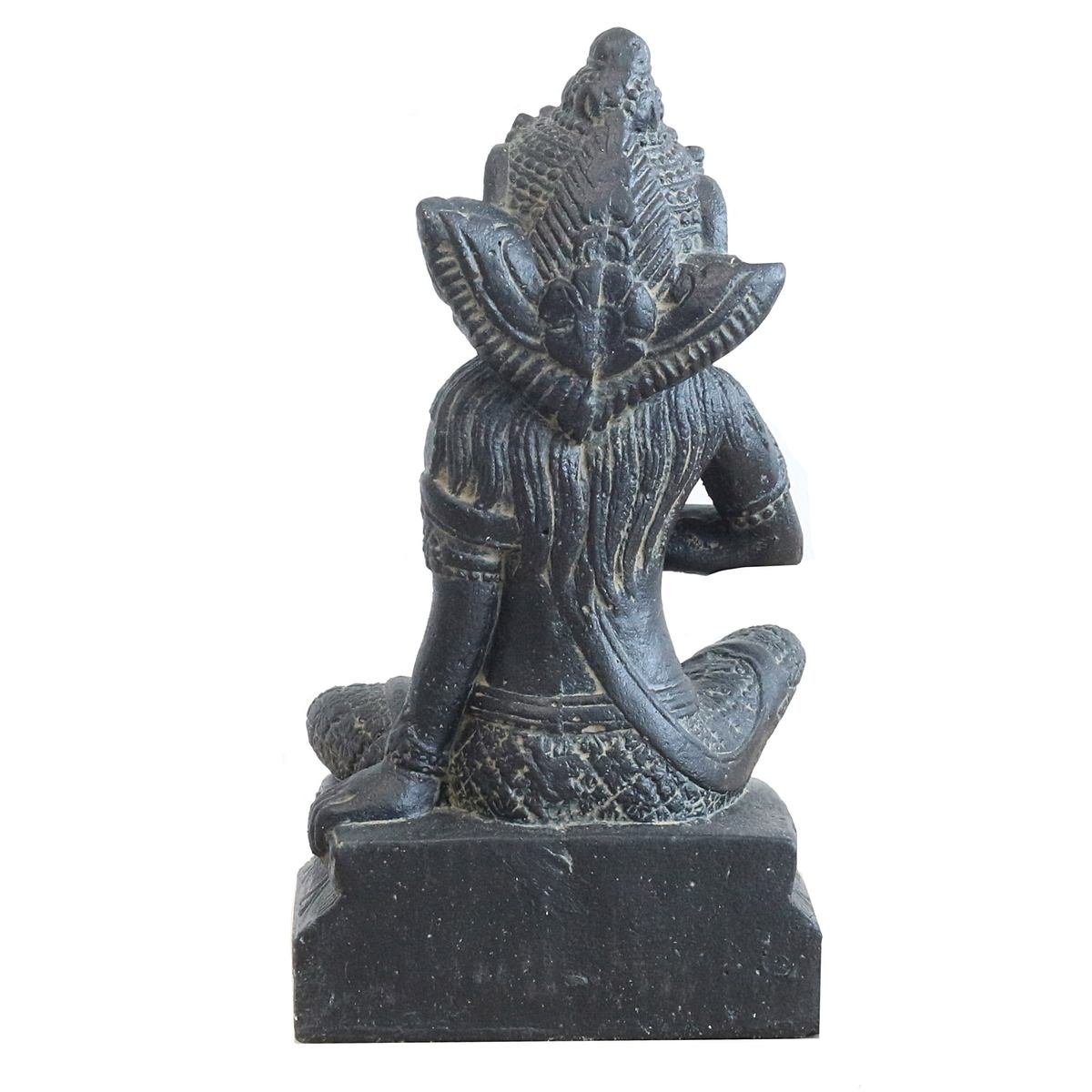 Oriental Galerie Dekofigur Sri Handarbeit St), Stein im sitzend in cm Figur traditionelle Skulptur Garten Dewi Ursprungsland (1 Herstellung 35