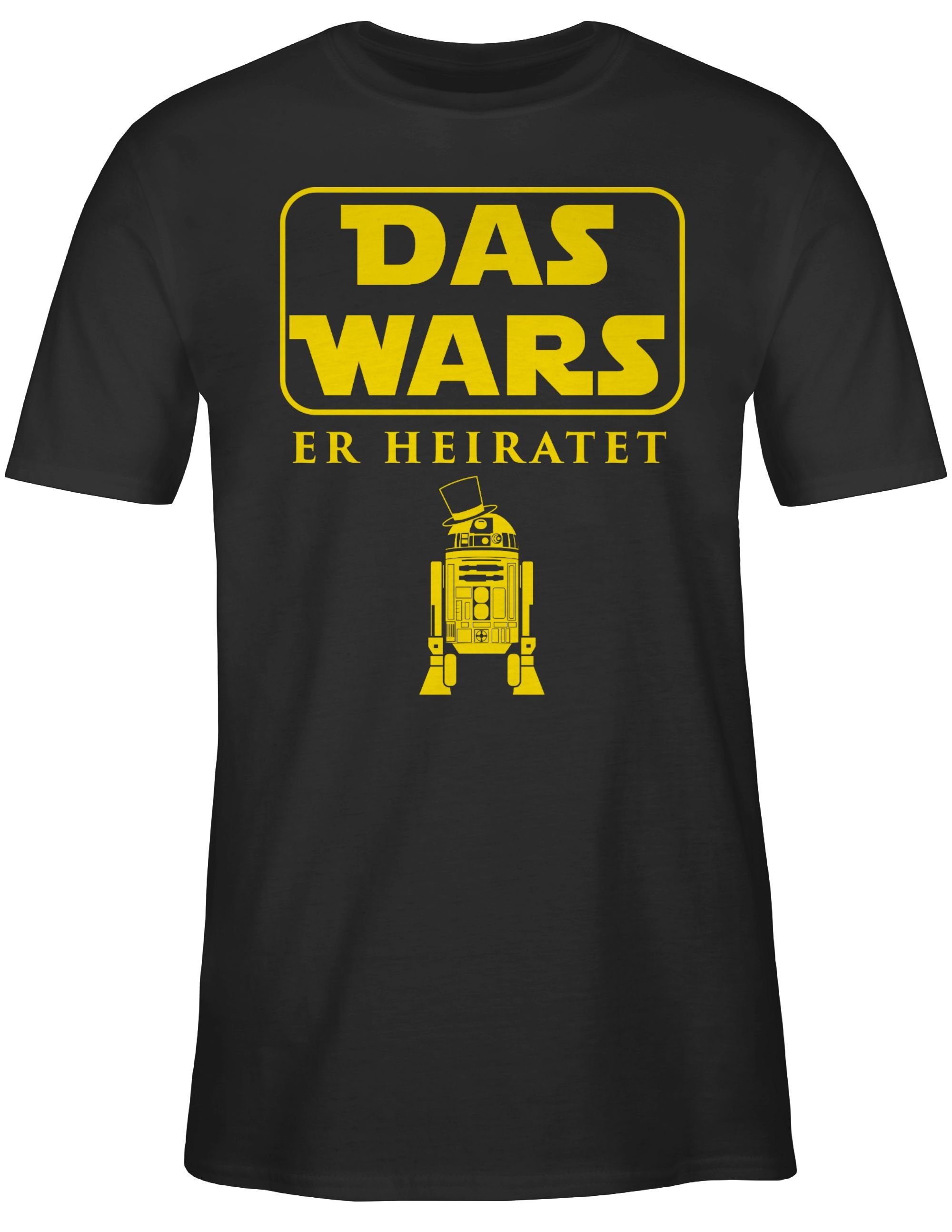 Männer Wars JGA Er T-Shirt 1 JGA Das Schwarz Shirtracer Heiratet