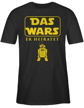 Shirtracer T-Shirt Das Wars JGA Er Heiratet JGA Männer