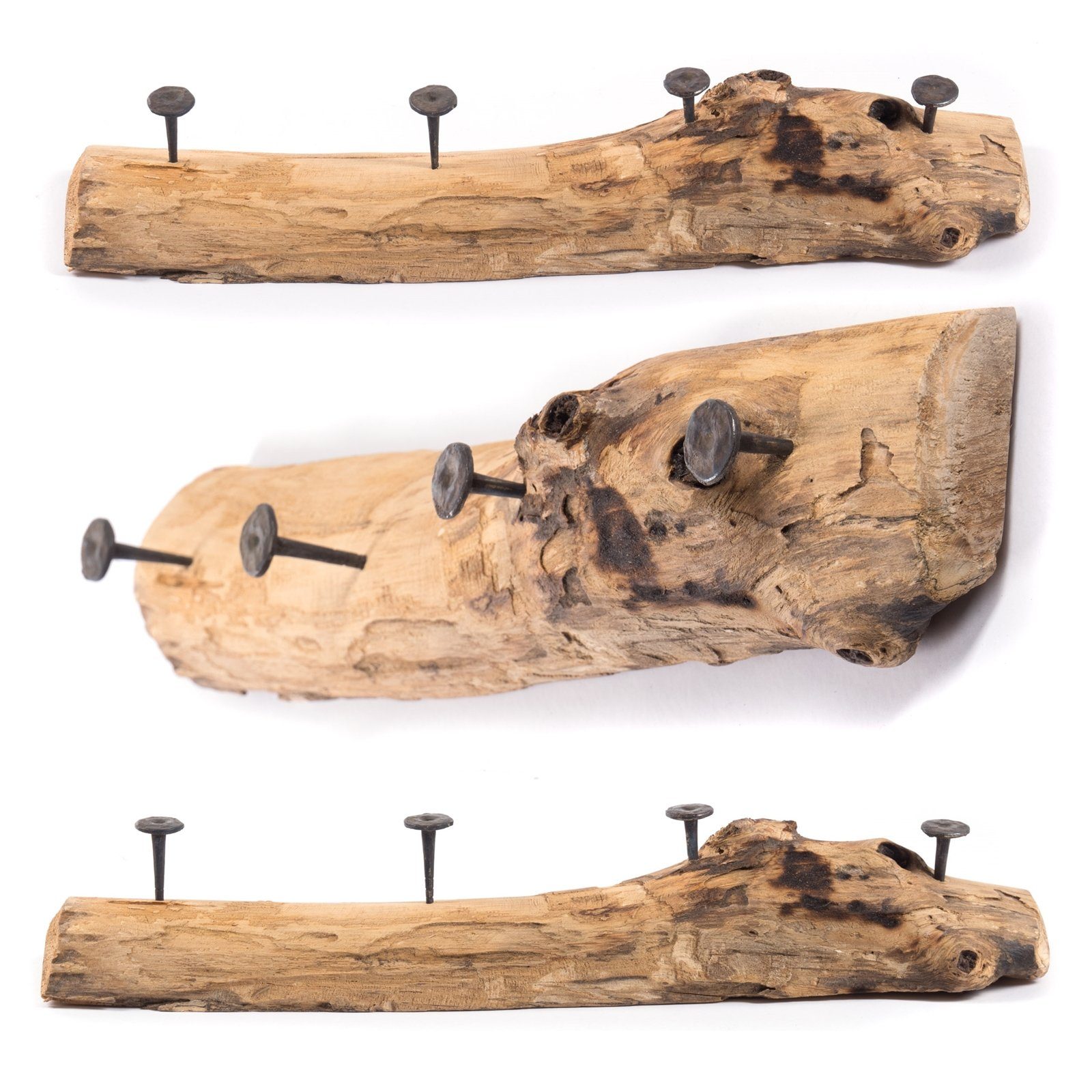 DESIGN DELIGHTS Wandgarderobe WANDGARDEROBE "Holz massivROOTS günstig online kaufen