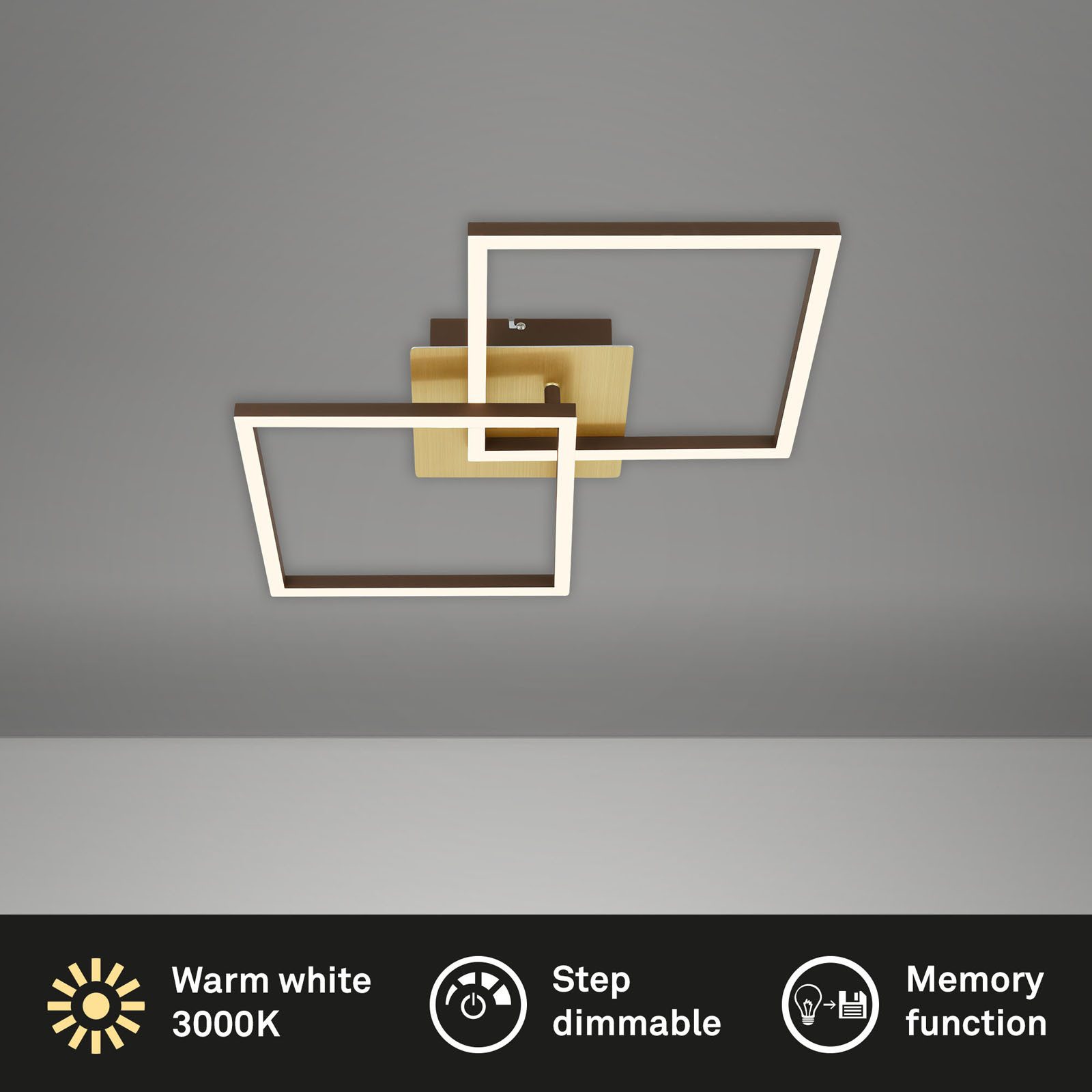 Briloner Leuchten Deckenleuchte LED Deckenlampe Extra-Warmweiß günstig online kaufen