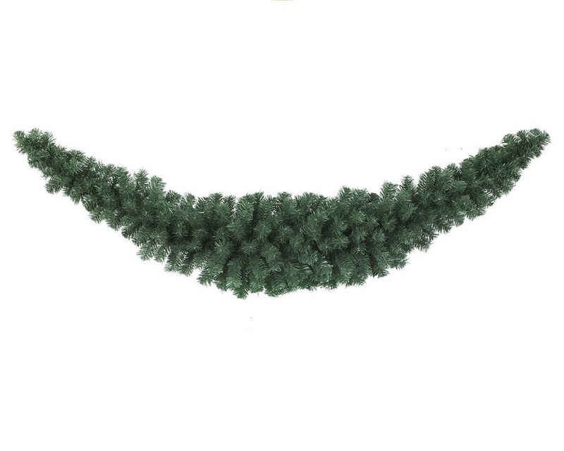 Decoris season decorations Girlanden, Tannengirlande künstlich mit dickerem Mittelteil 180cm x 14cm grün