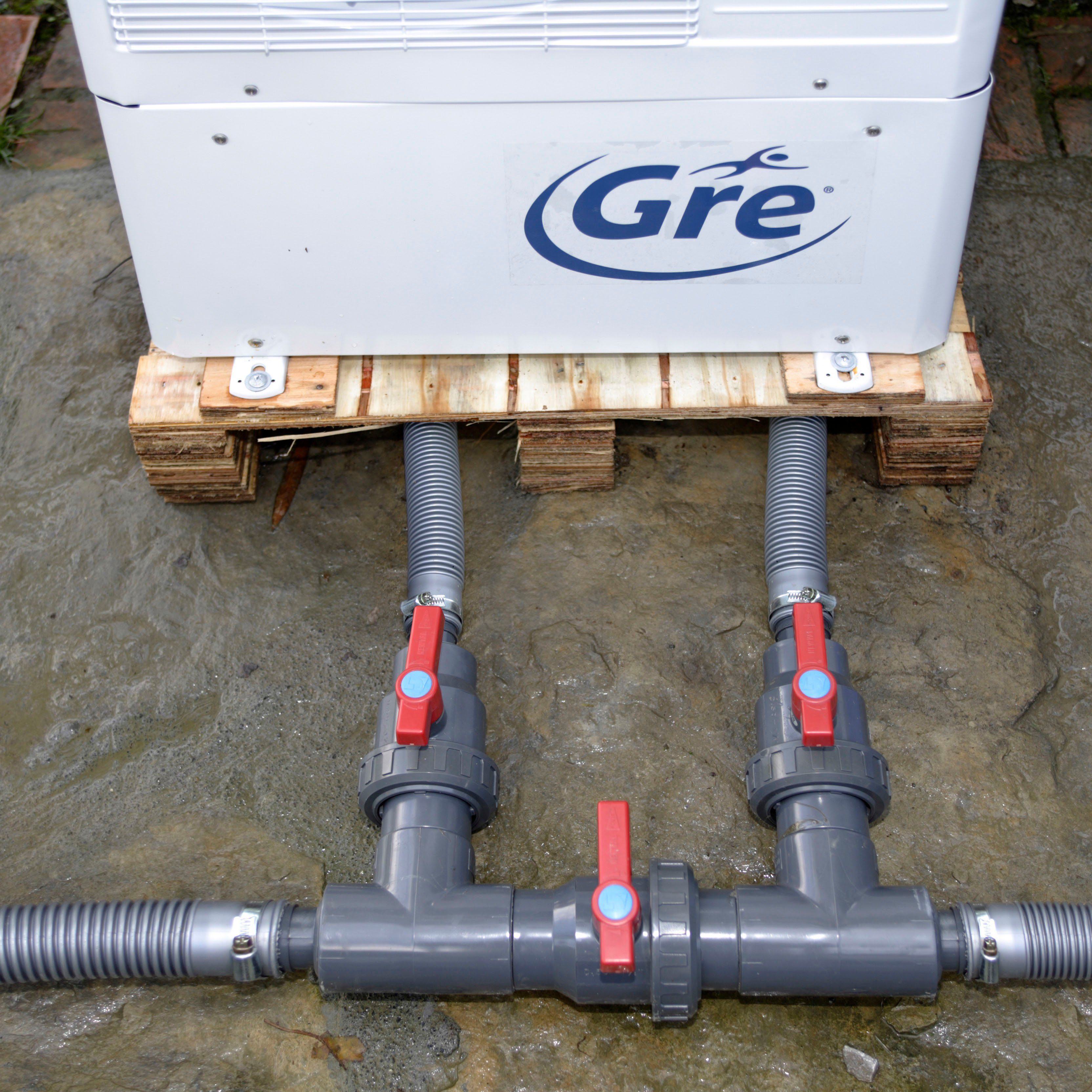 Gre Absperrventil Bypass Kit AR2000, (15-tlg), zur Installation einer Wärmepumpe, Heizung oder eines Salzchlorinators