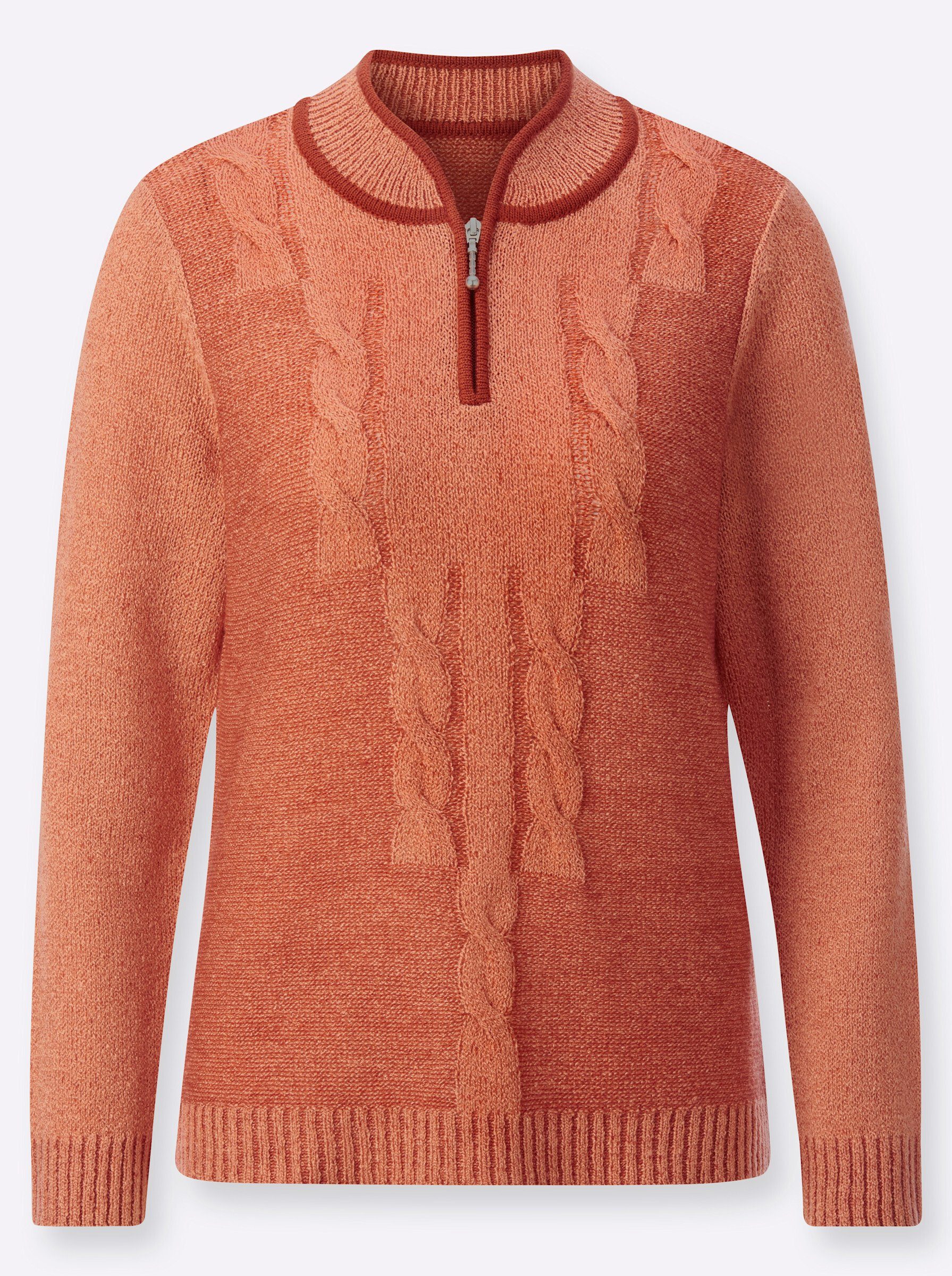 Strickpullover Pullover Langarm Bouclé