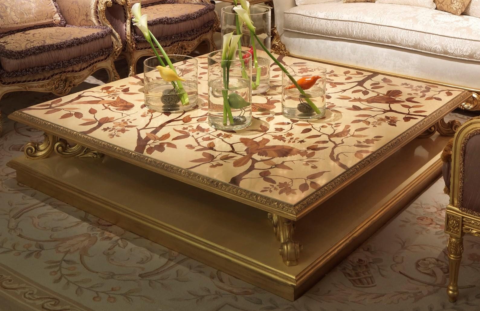 JVmoebel Couchtisch Couchtisch Beistelltisch Holz Wohnzimmertisch Royal Barockklassik (Couchtisch), Made in Europa