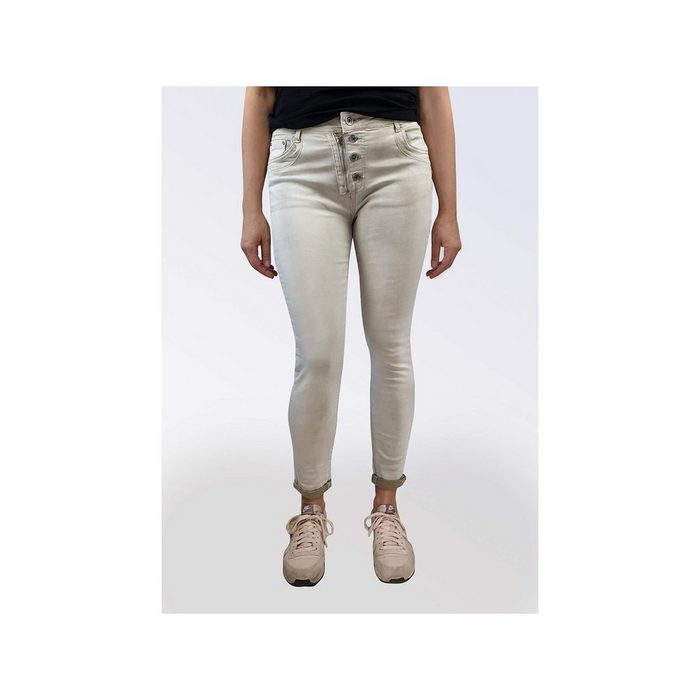 Heimatliebe 5-Pocket-Jeans beige regular (1-tlg)