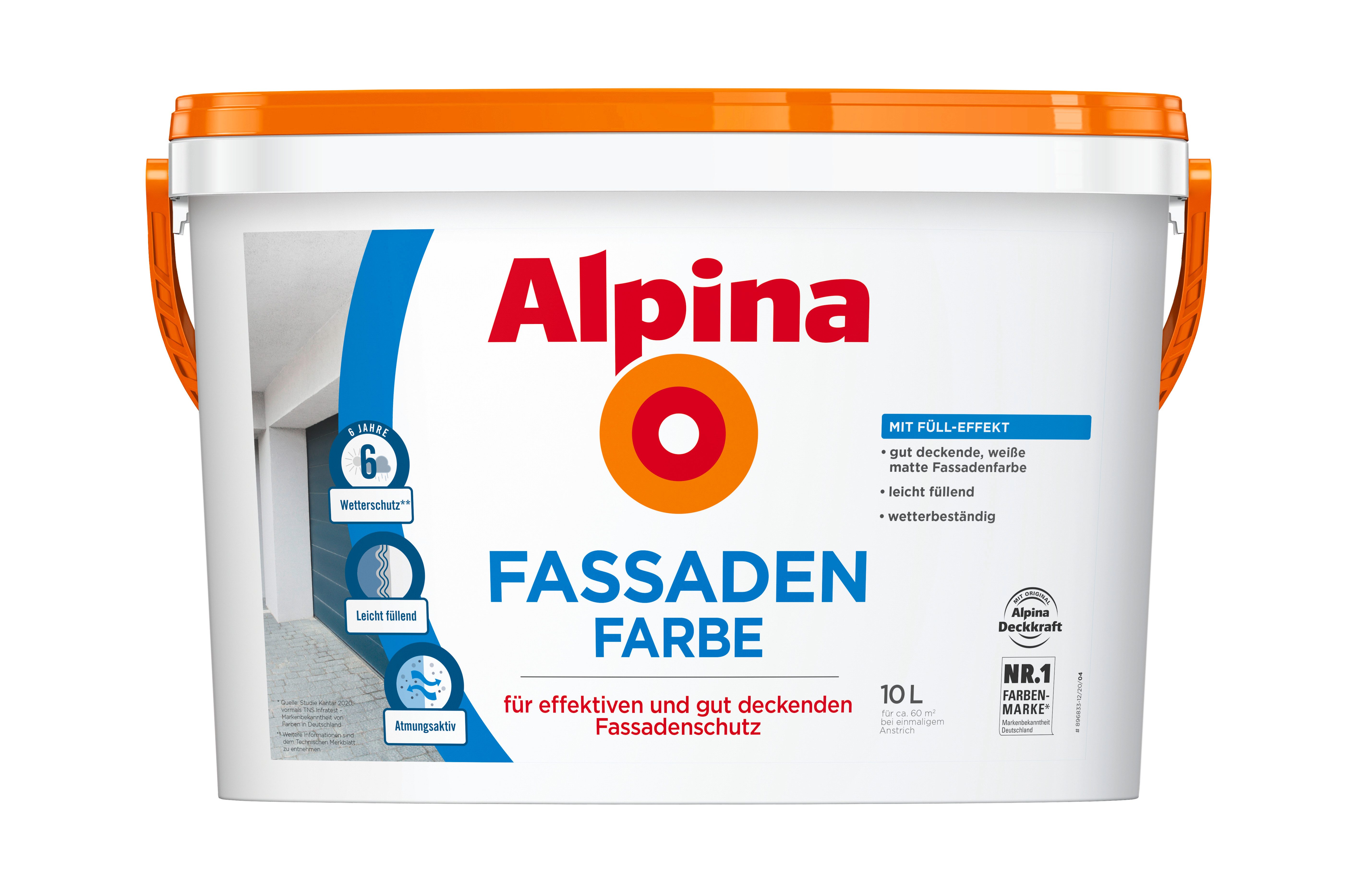 Alpina Fassadenfarbe Alpina Fassadenfarbe weiß matt