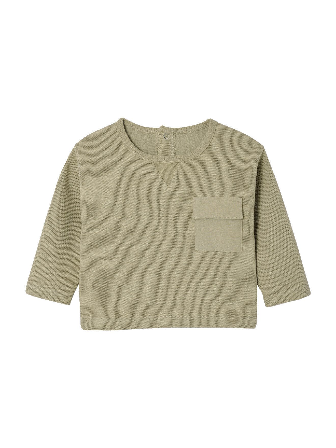 Langarmshirt Baby Shirt mit Brusttasche