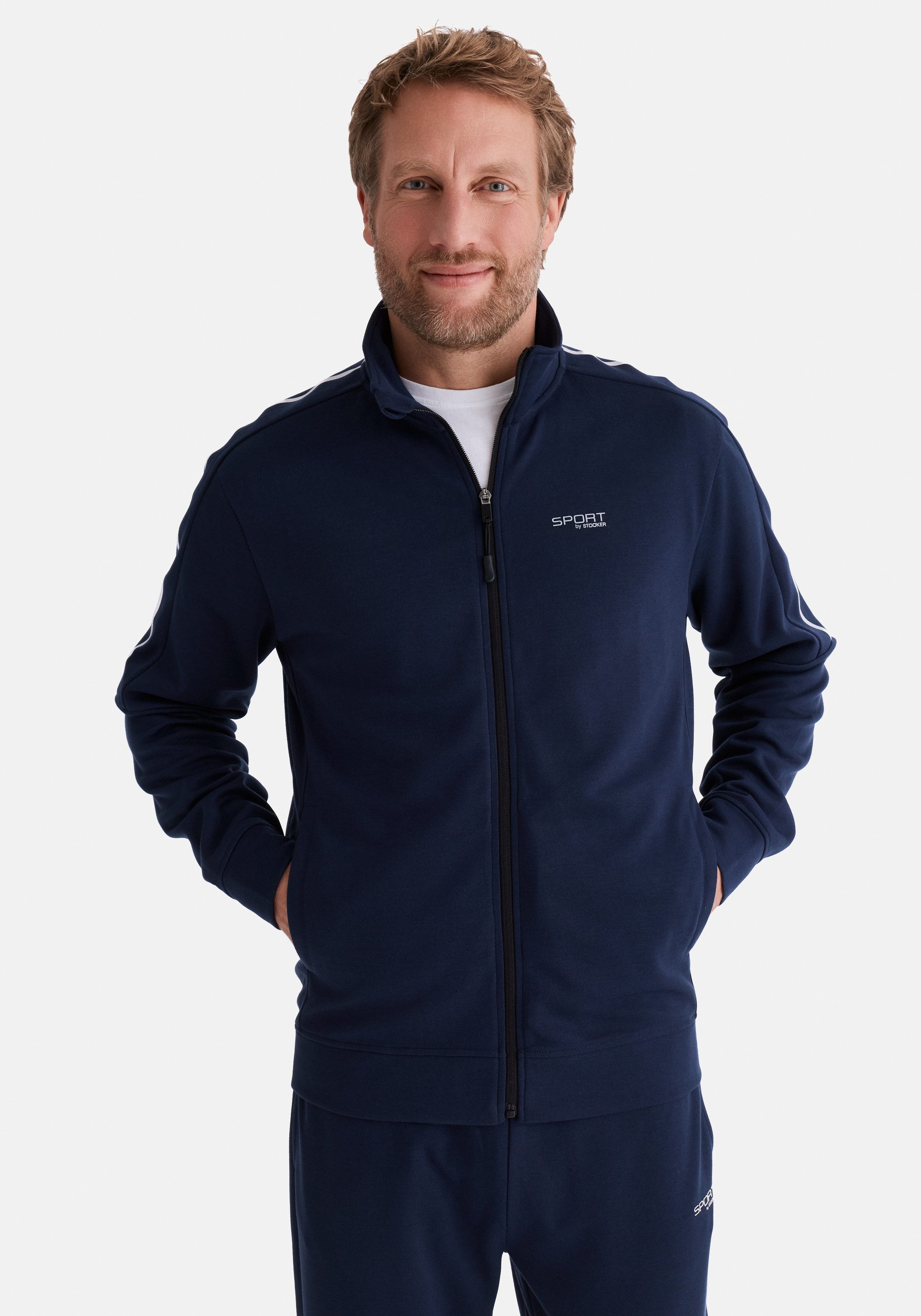 Stooker Men Sweatjacke SIDNEY Sweatjacke Sportjacke Sportjacke Stehkragen Regular Fit für Herren