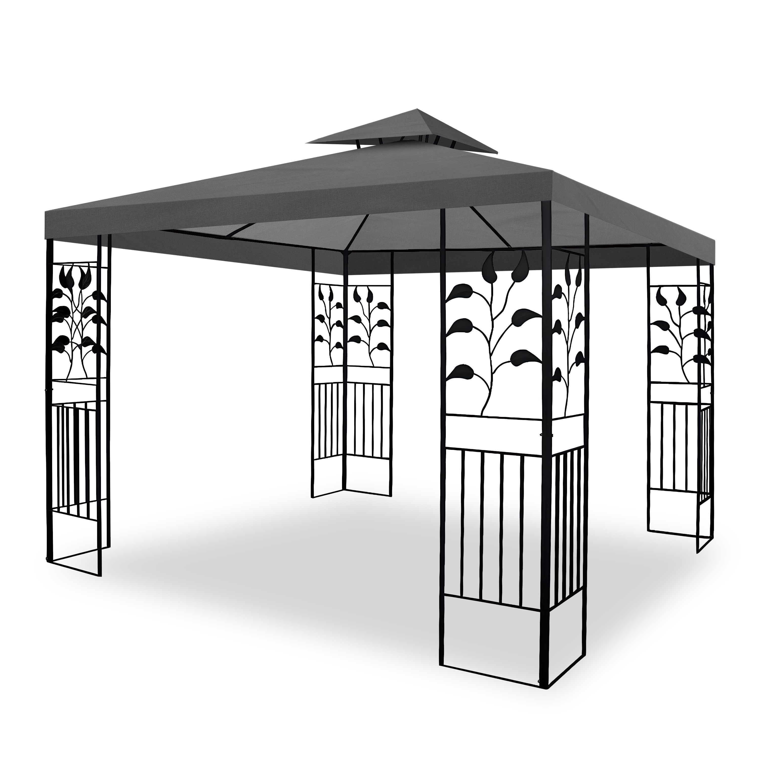 habeig Pavillon 100% Wasserdicht Toskana Metallpavillon günstig online kaufen