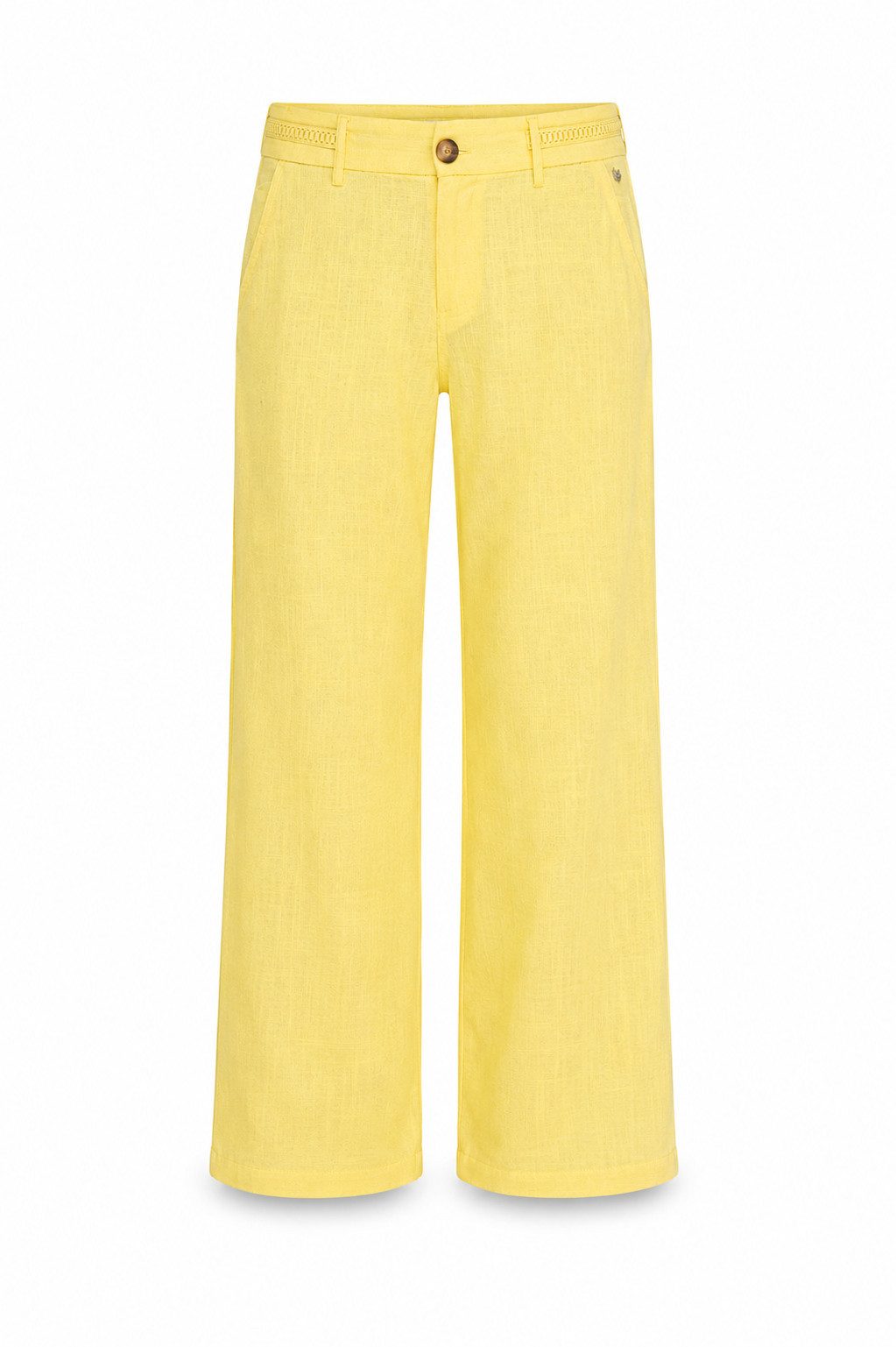 Freeman T. Porter Relaxhose Agatha Plain Linen Hose - Sommerhose - weite Hose Damen