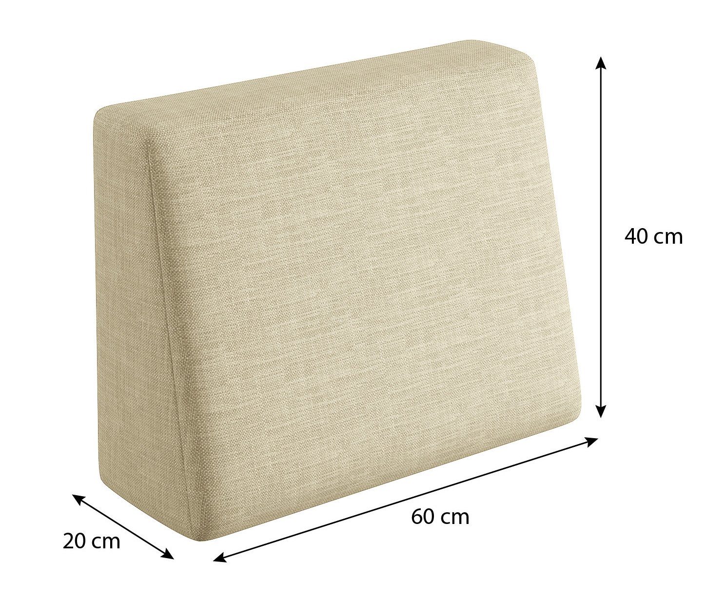 sunnypillow Rückenkissen Palettenkissen mit abnehmbarem Bezug Seitenkissen günstig online kaufen