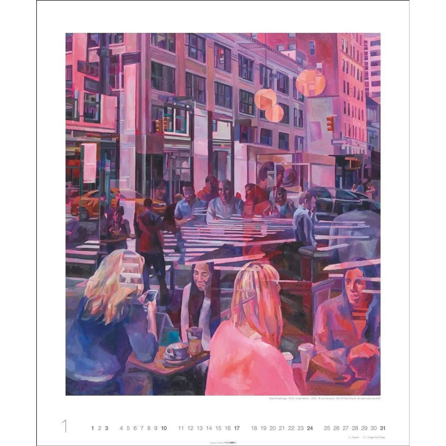 Wandkalender Urban Lights - Felix Eckardt 2027