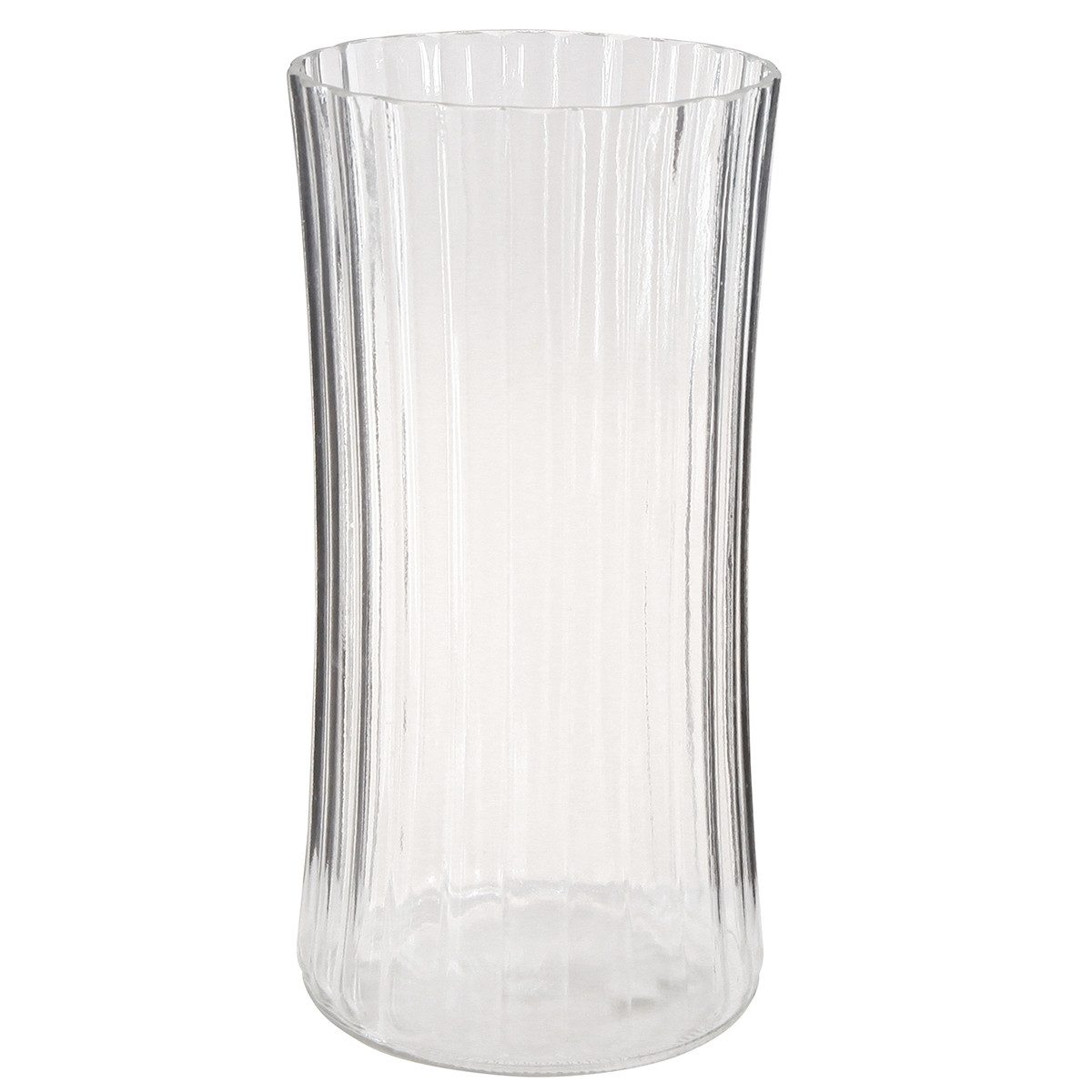 Florists Products Tischvase Retro Blumenvasen Glas, Klare Vase Ø12cm H24cm, 2er Set, 2 Stück
