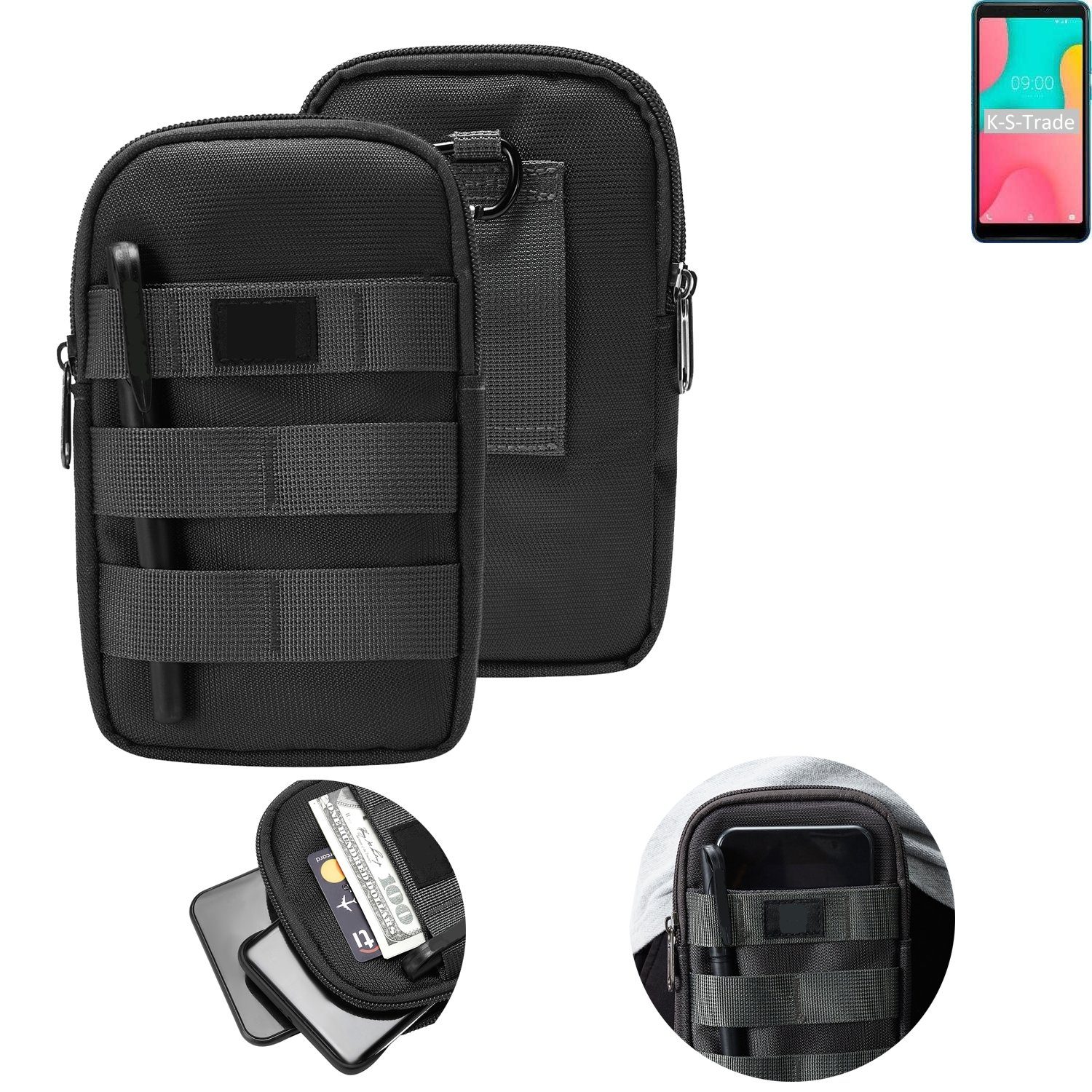 K-S-Trade Handyhülle, Holster Gürtel Tasche kompatibel mit Wiko Y60 Handy  Tasche Schutz Hülle dunkel-grau viele Fächer, 1x online kaufen | OTTO