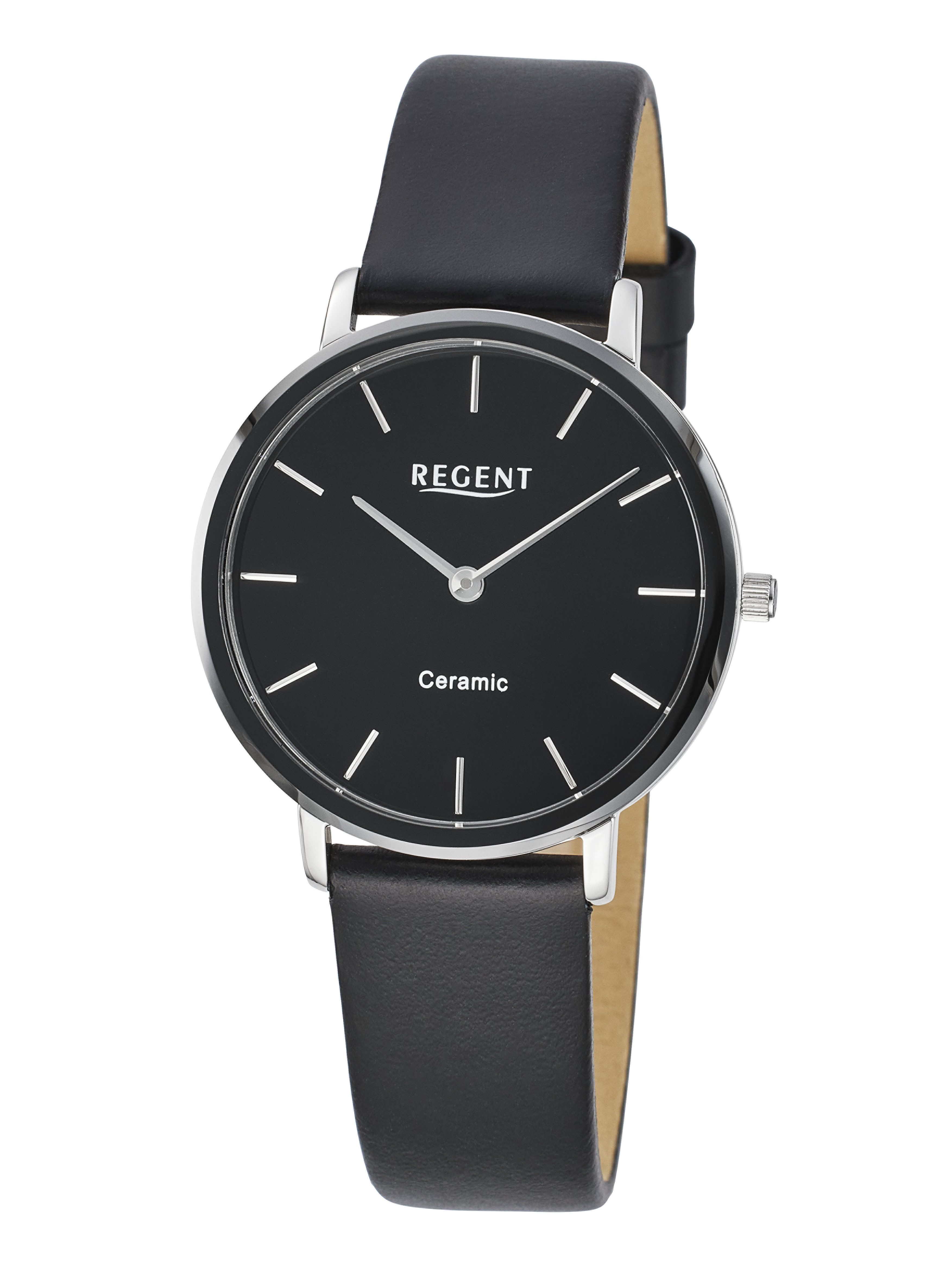 Regent Quarzuhr F-1585, Armbanduhr, Damenuhr, Lederarmband, günstig online kaufen