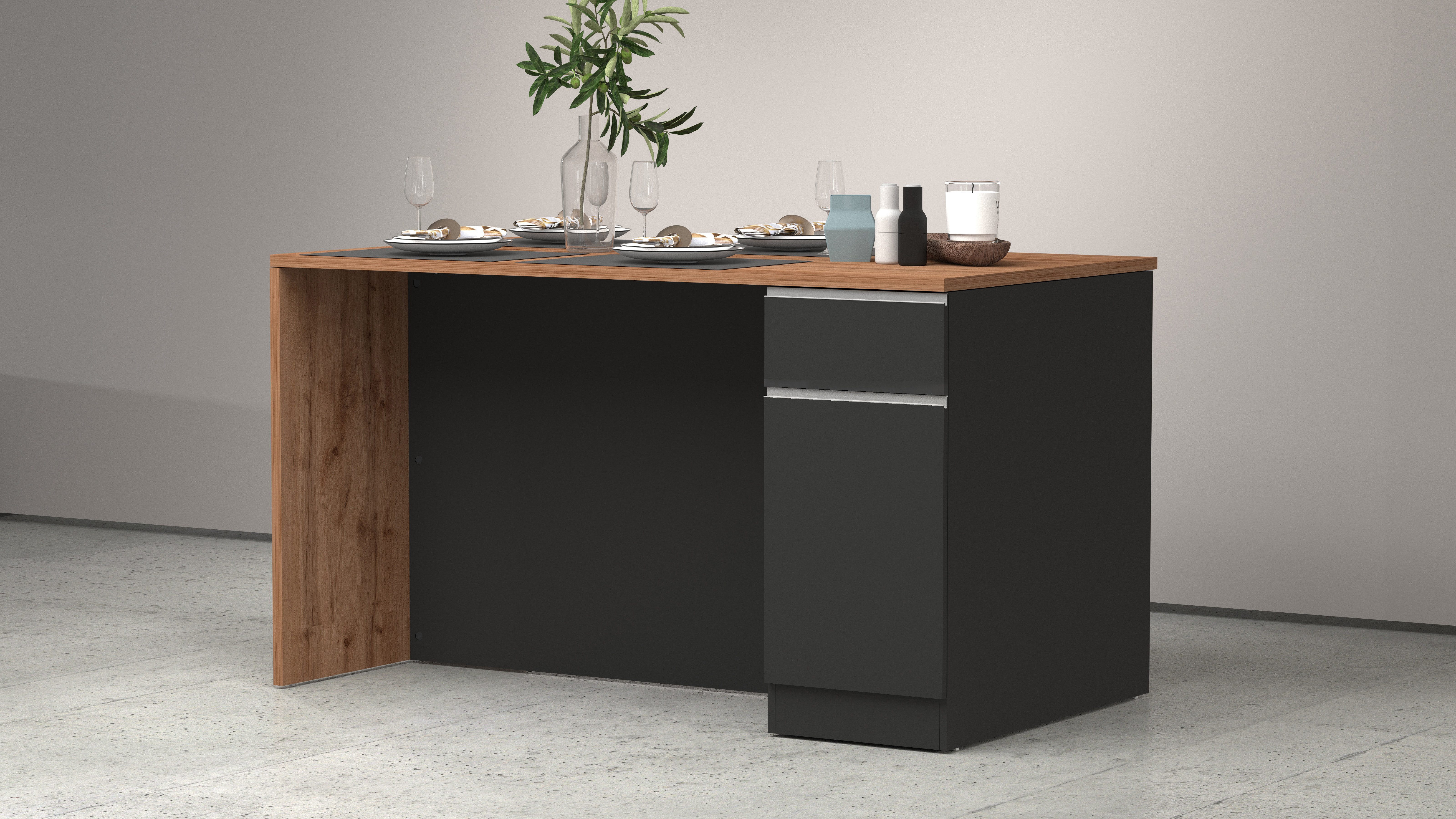 KOCHSTATION Kücheninsel Sole,Kochinsel,Küchenarbeitsblock,Inselküche,Arbeit günstig online kaufen