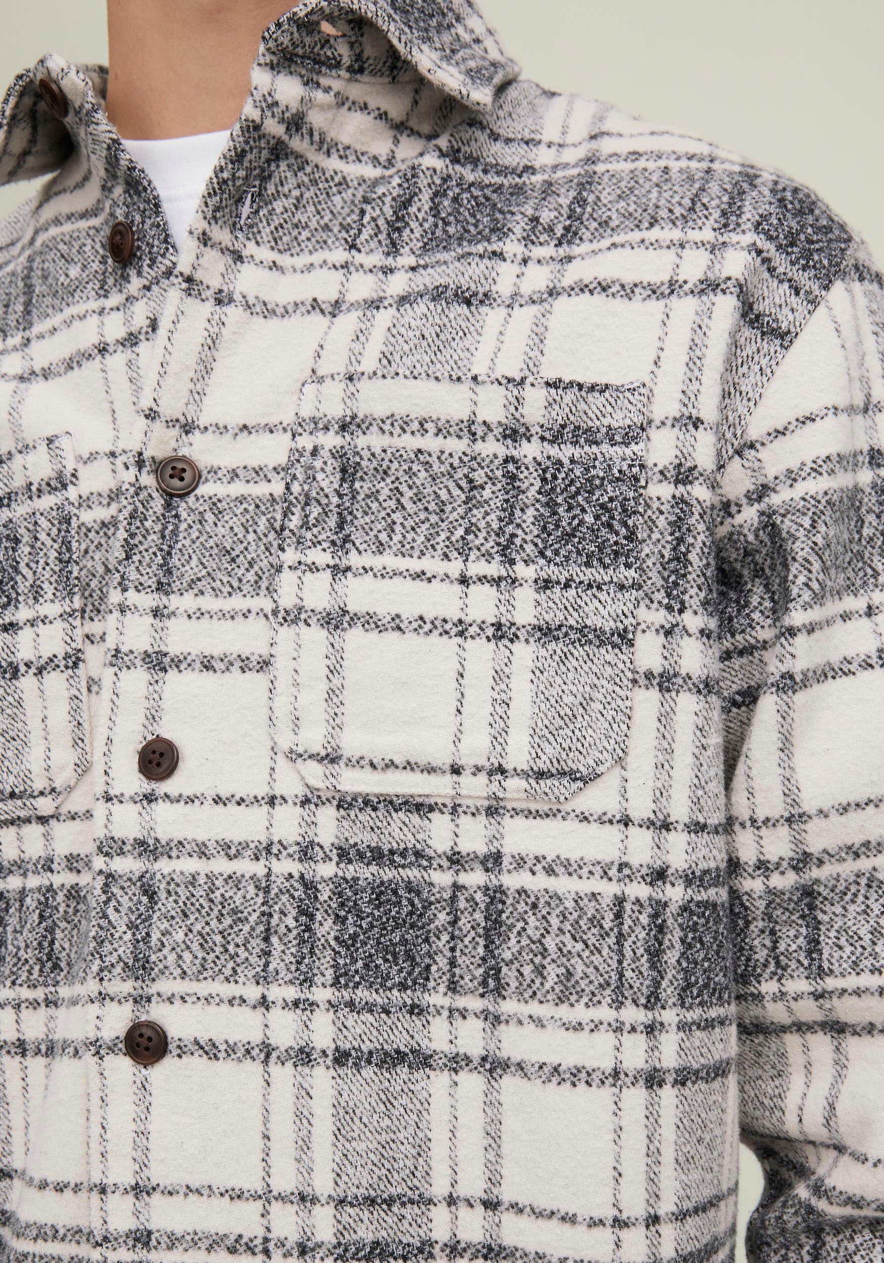 Jack & CHECK Flanellhemd OVERSHIRT Jones LOGAN weiß