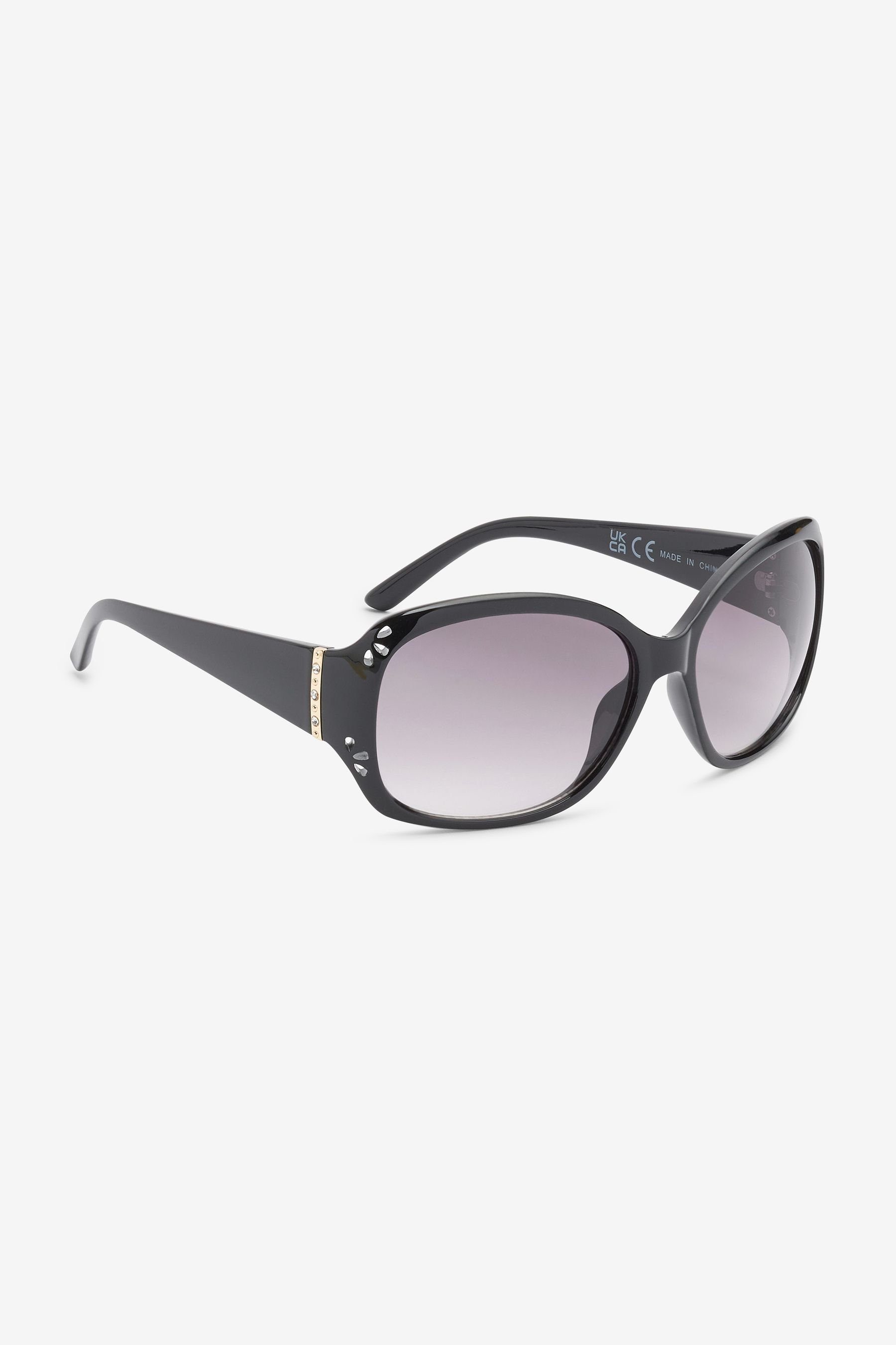 Next Sonnenbrille Verlaufgetönte Sonnenbrille mit Zierausschnitten (1-St) Black | Sonnenbrillen