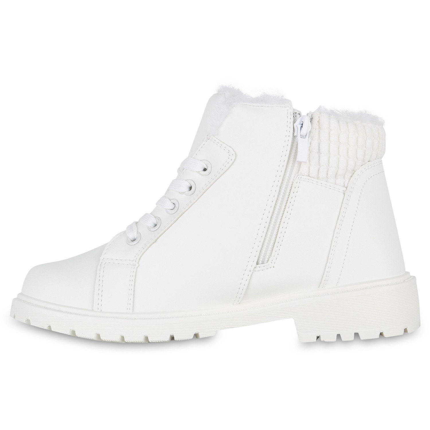 VAN HILL Damen Warm Gefüttert Worker Boots Stiefelette Bequem Prints Schuhe günstig online kaufen