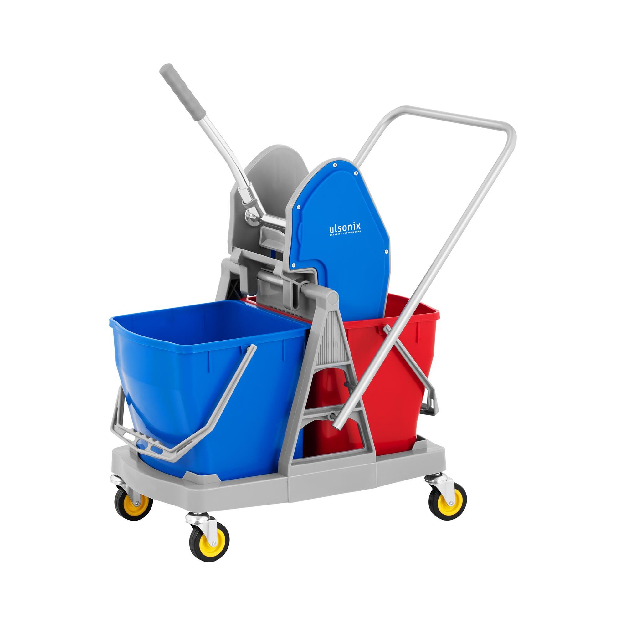 Ulsonix Putzwagen mit Presse 2 x 18 L Mop Eimer Wischer Reinigungswagen 36L