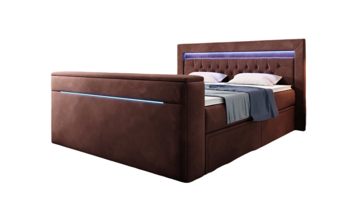 Luxusbetten24 Boxspringbett Jupiter, mit TV Lift, günstig online kaufen