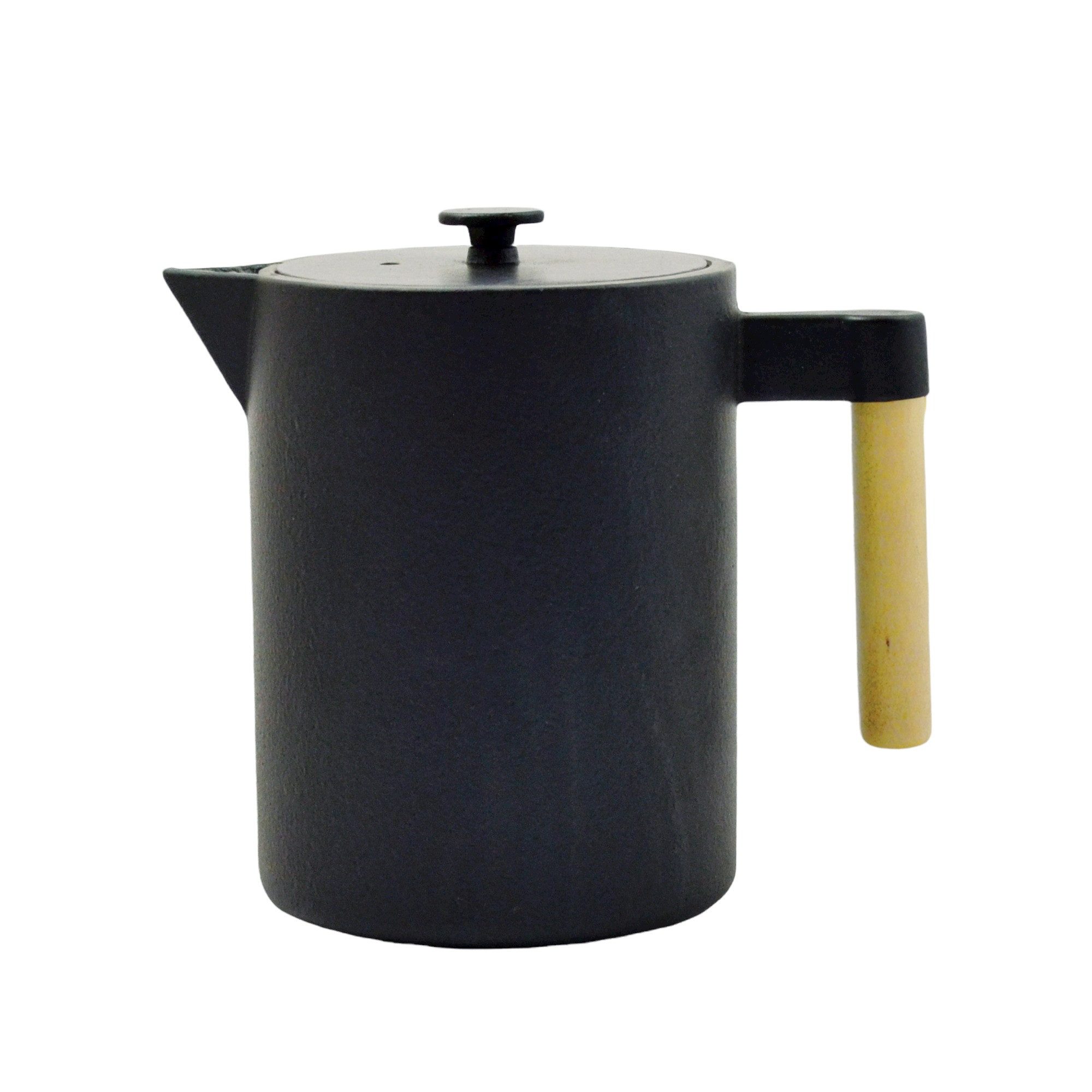 JA-UNENDLICH Teekanne Kohi, 1.2 l, aus Gusseisen handgefertigt im Sandgussverfahren, innen emailliert
