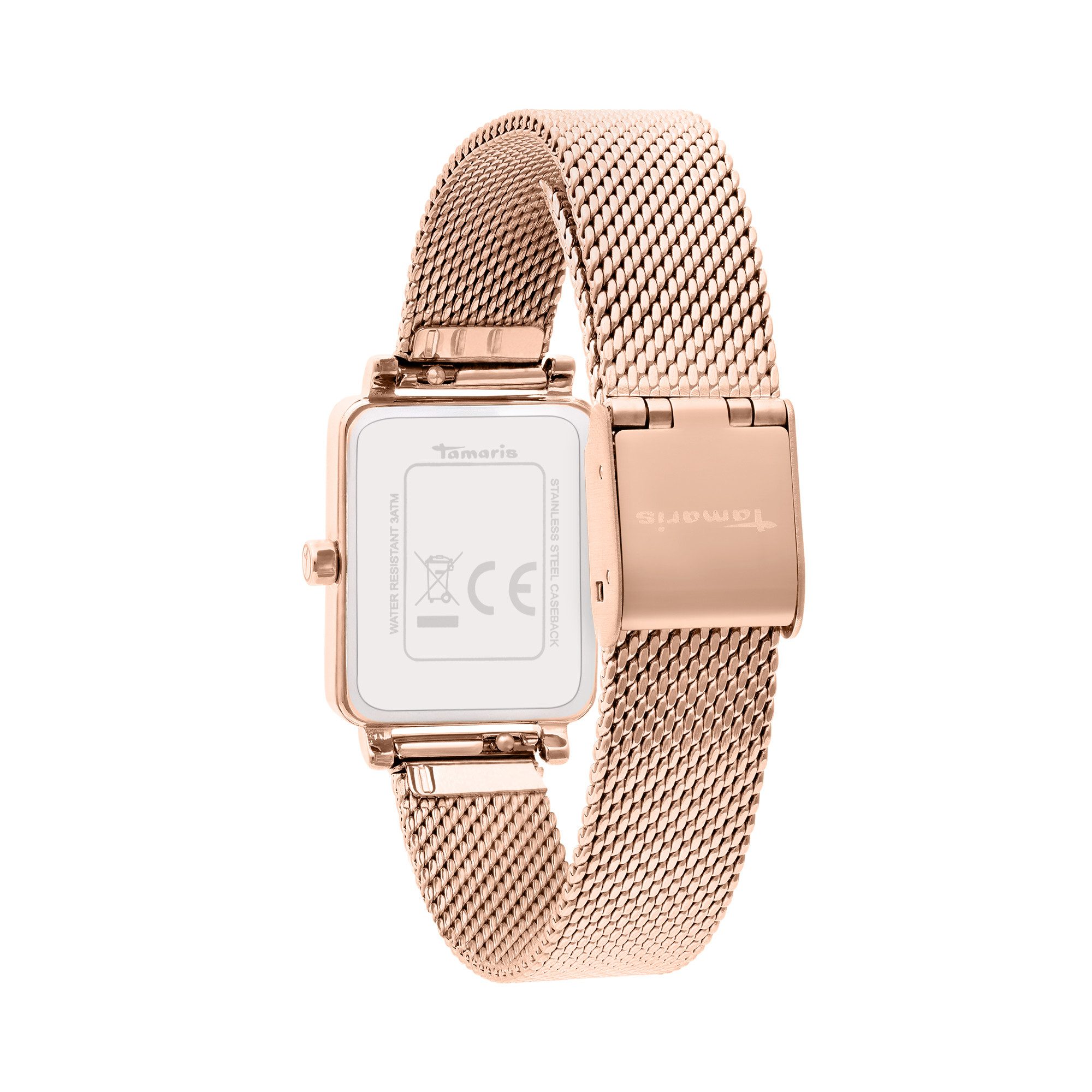 Tamaris Quarzuhr TT-0202-MQ, Armbanduhr, Damenuhr, Edelstahlarmband, analog