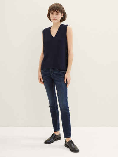 TOM TAILOR Skinny-fit-Jeans Tapered Jeans mit recycelter Baumwolle